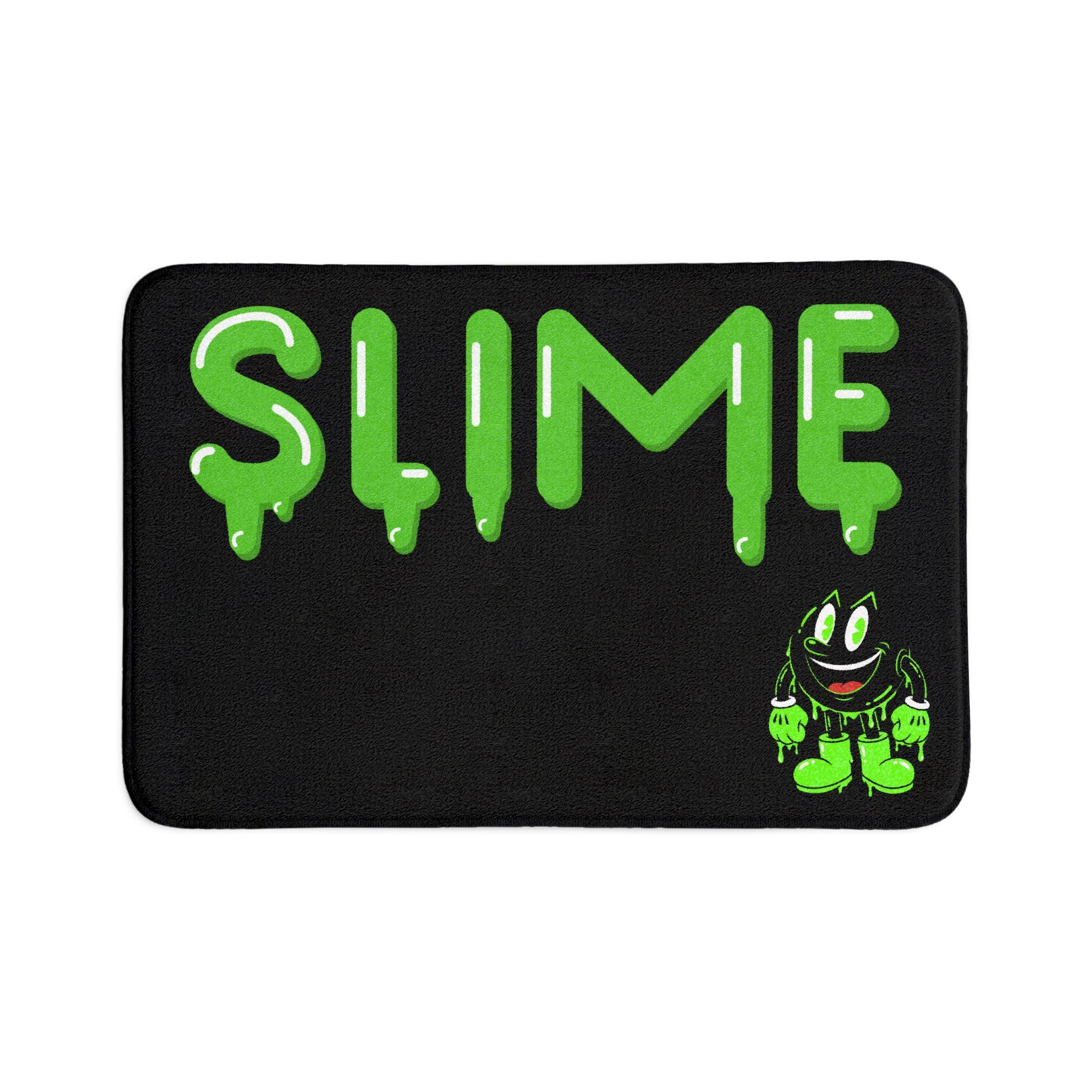 The Slime Shop Bath Mat — Black / Green Slime S (AOP)