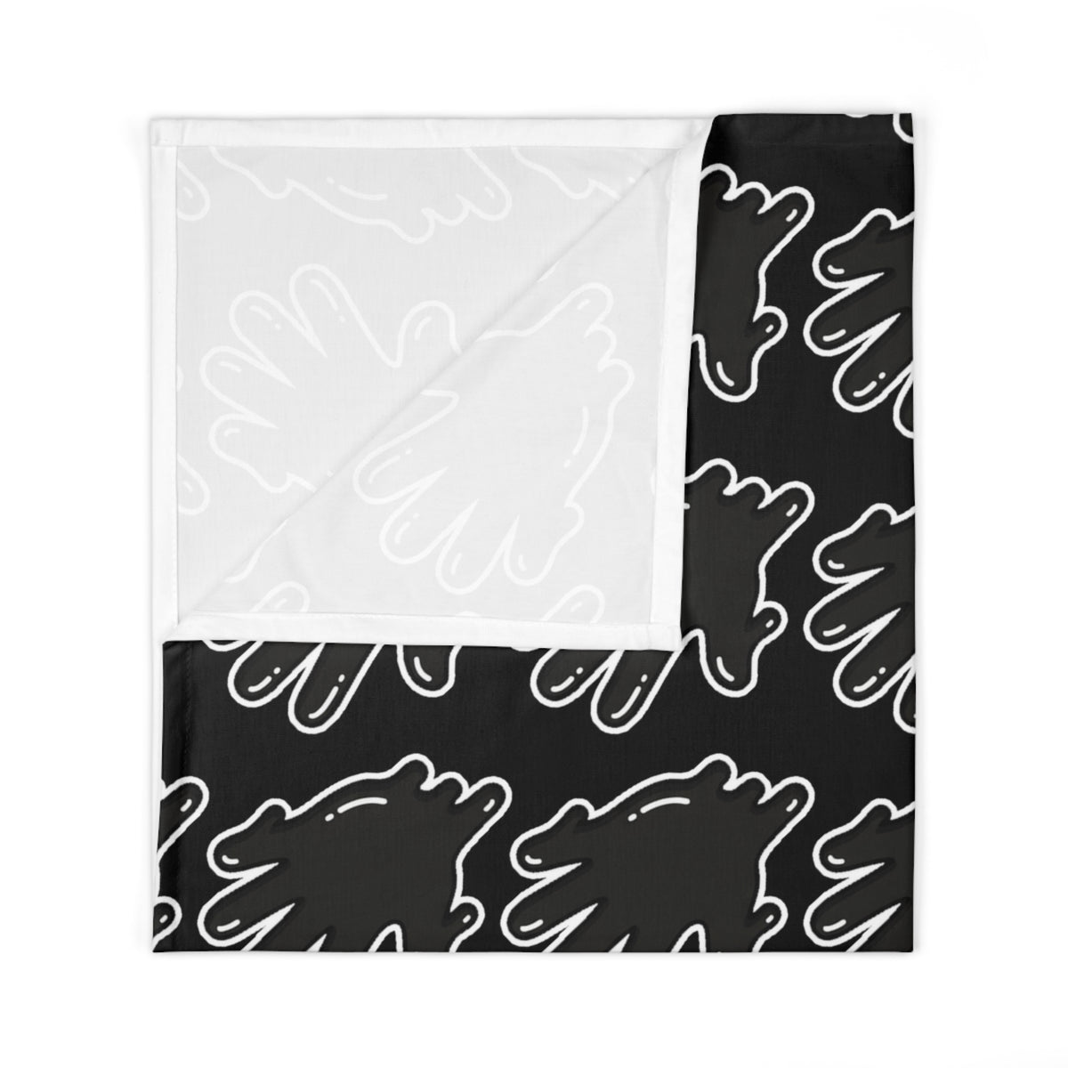 Black/Si5 Baby Swaddle Blanket