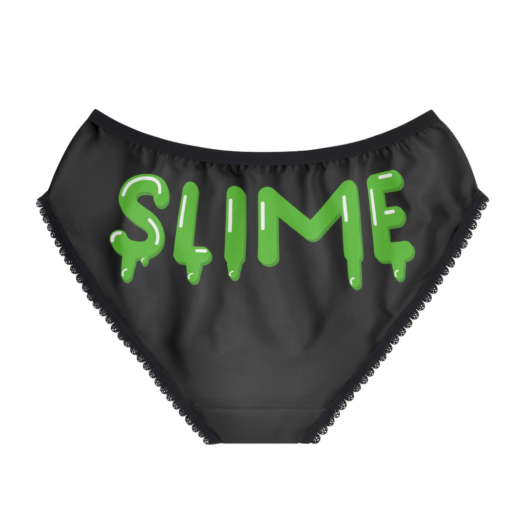 The Slime Shop Women's Briefs — Black / Green Slimeman Gzzz
