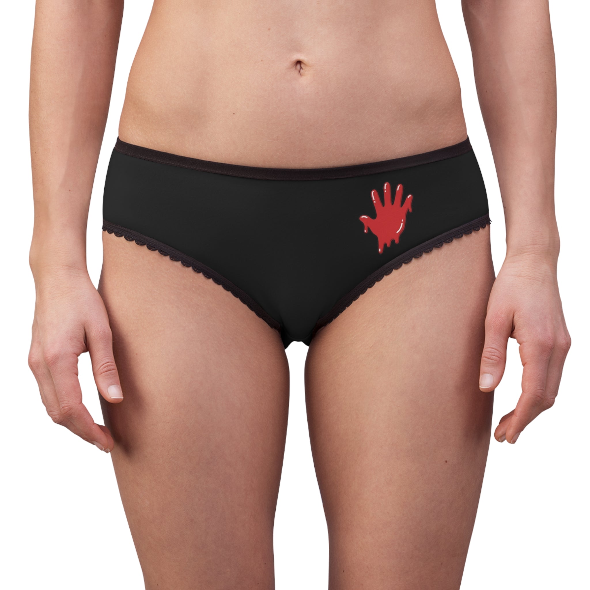The Slime Shop Women's Briefs — Black / Red Slime In 5