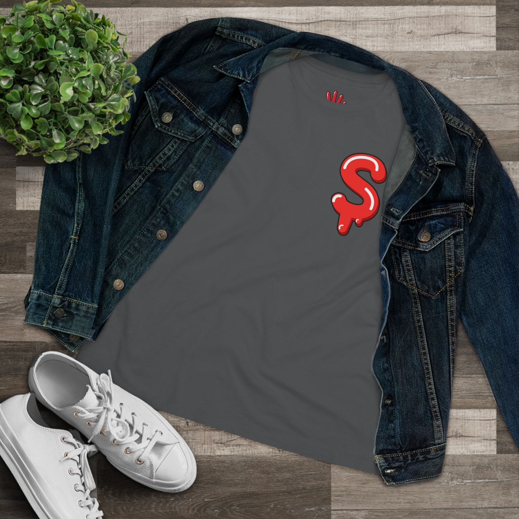 The Slime Shop Women's Tee — White / Red Slime $
