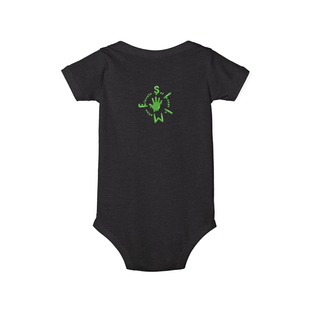 The Slime Shop Infant Bodysuit — Royal Blue / Green Slime Sircle