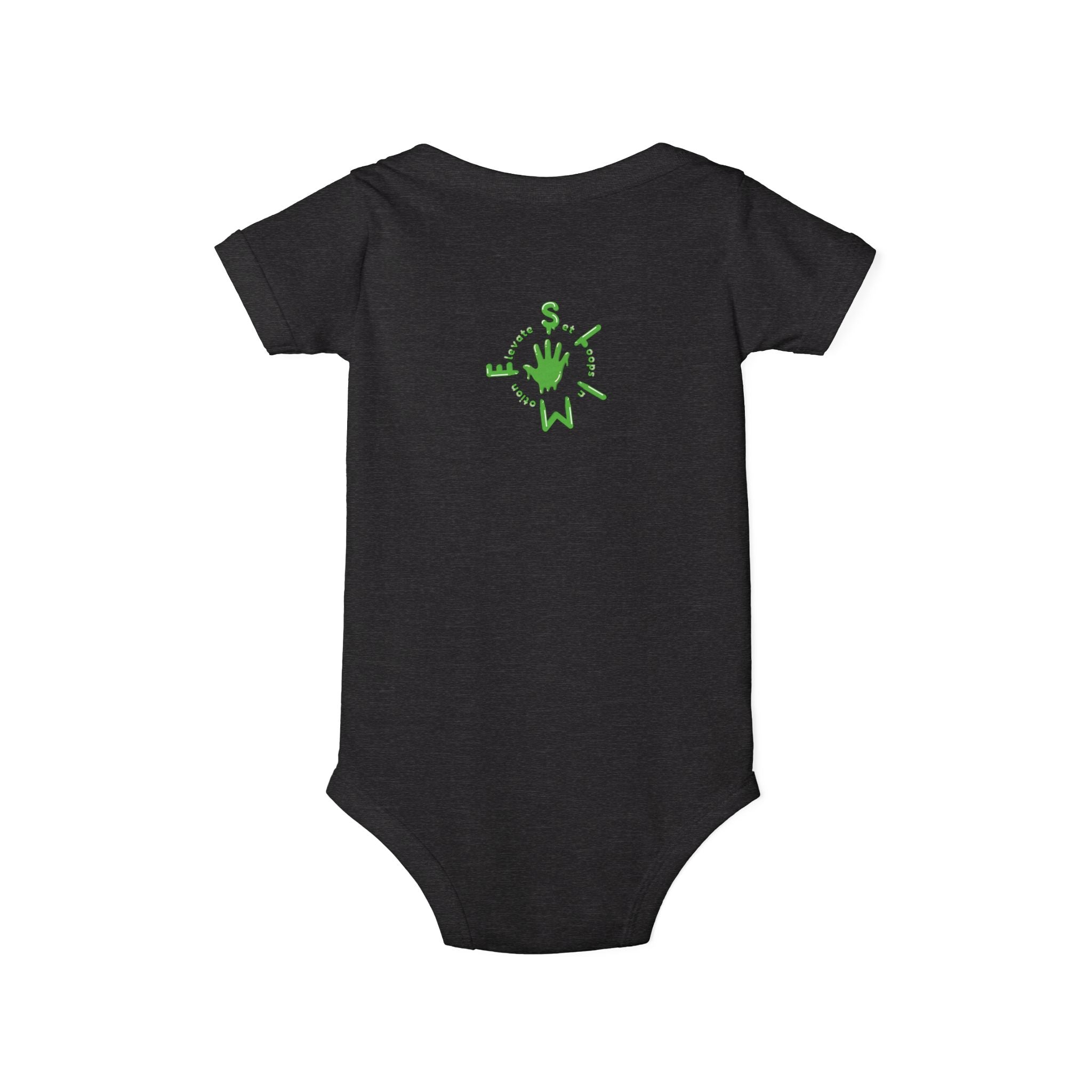 The Slime Shop Infant Bodysuit — Royal Blue / Green Slime Sircle