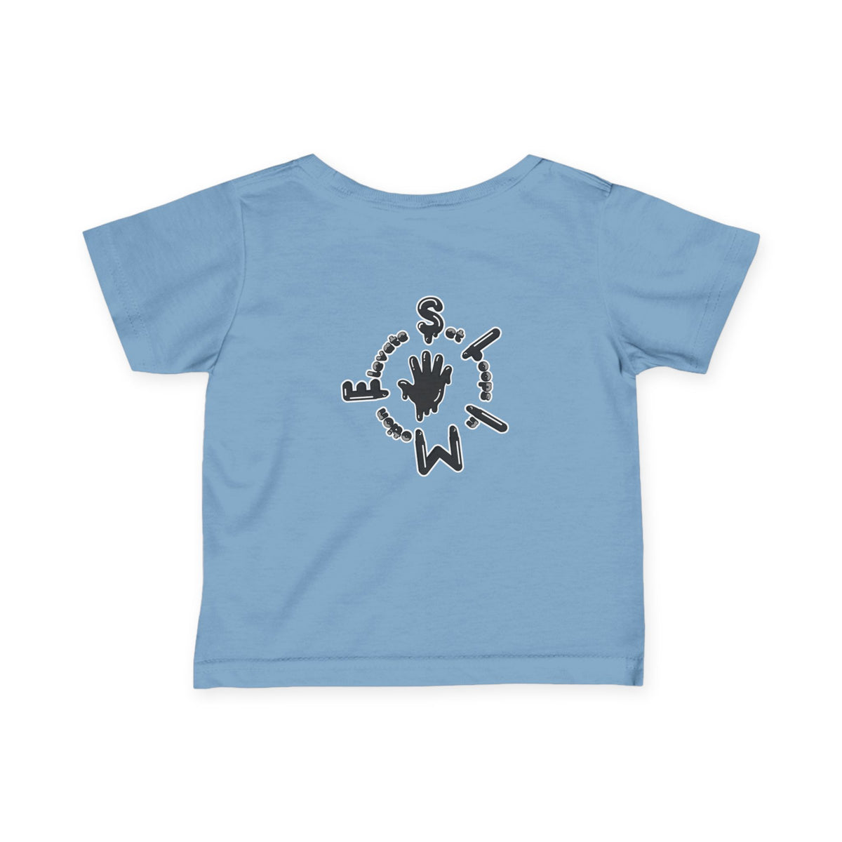 Infant Black/Slime Fine Jersey Tee