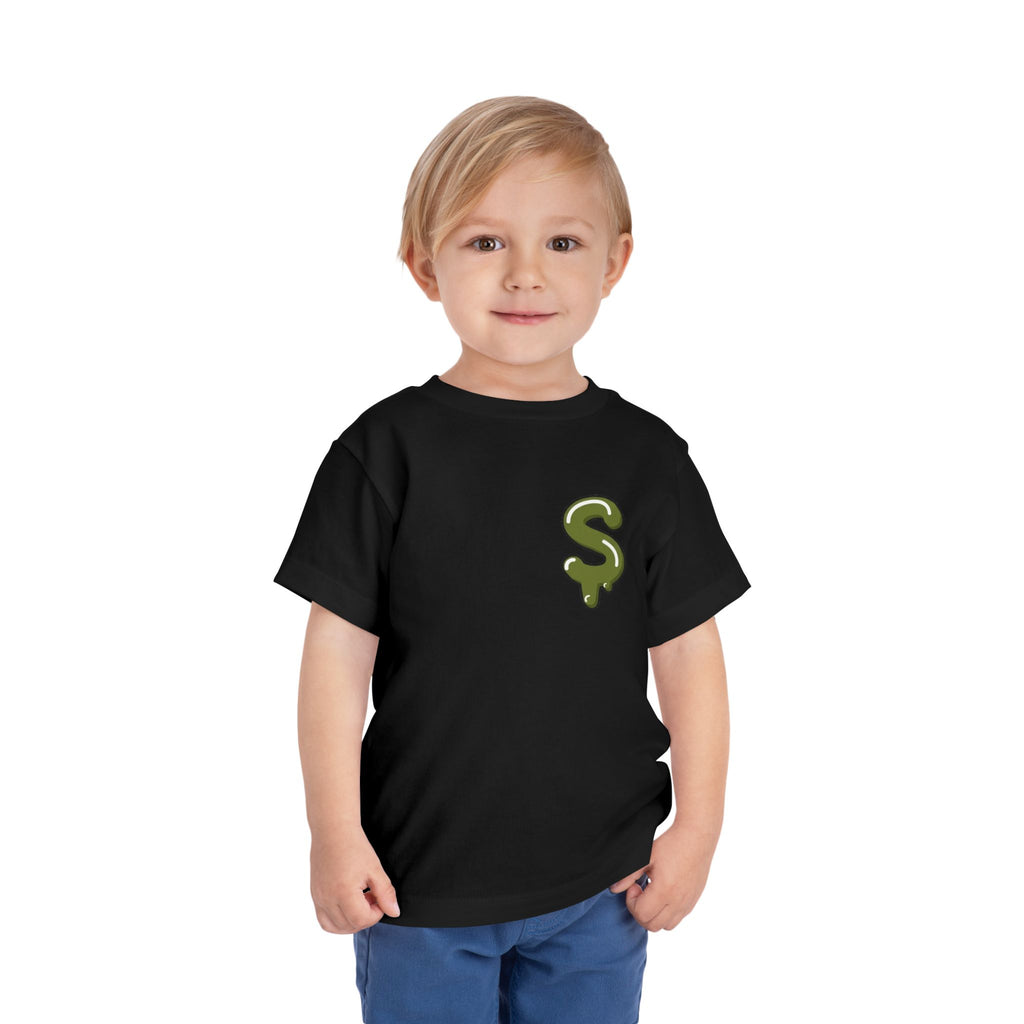 The Slime Shop Toddler Tee — Charcoal / Army Green Slime Sircle