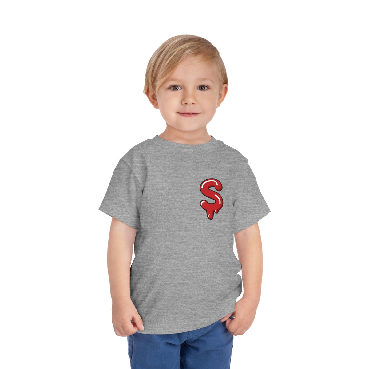 Toddler Red/Slime Short Sleeve Tee