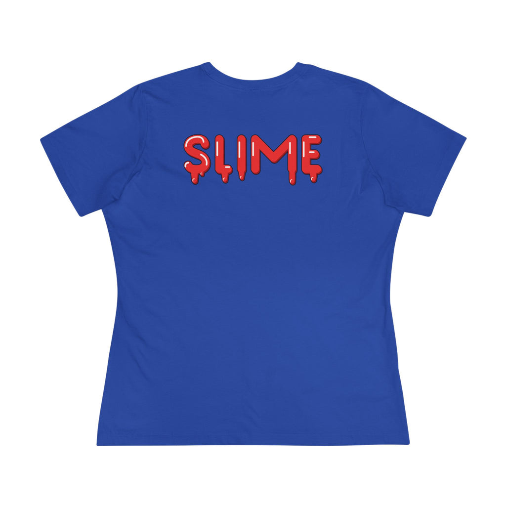 The Slime Shop Women's Tee — White / Red Slime $