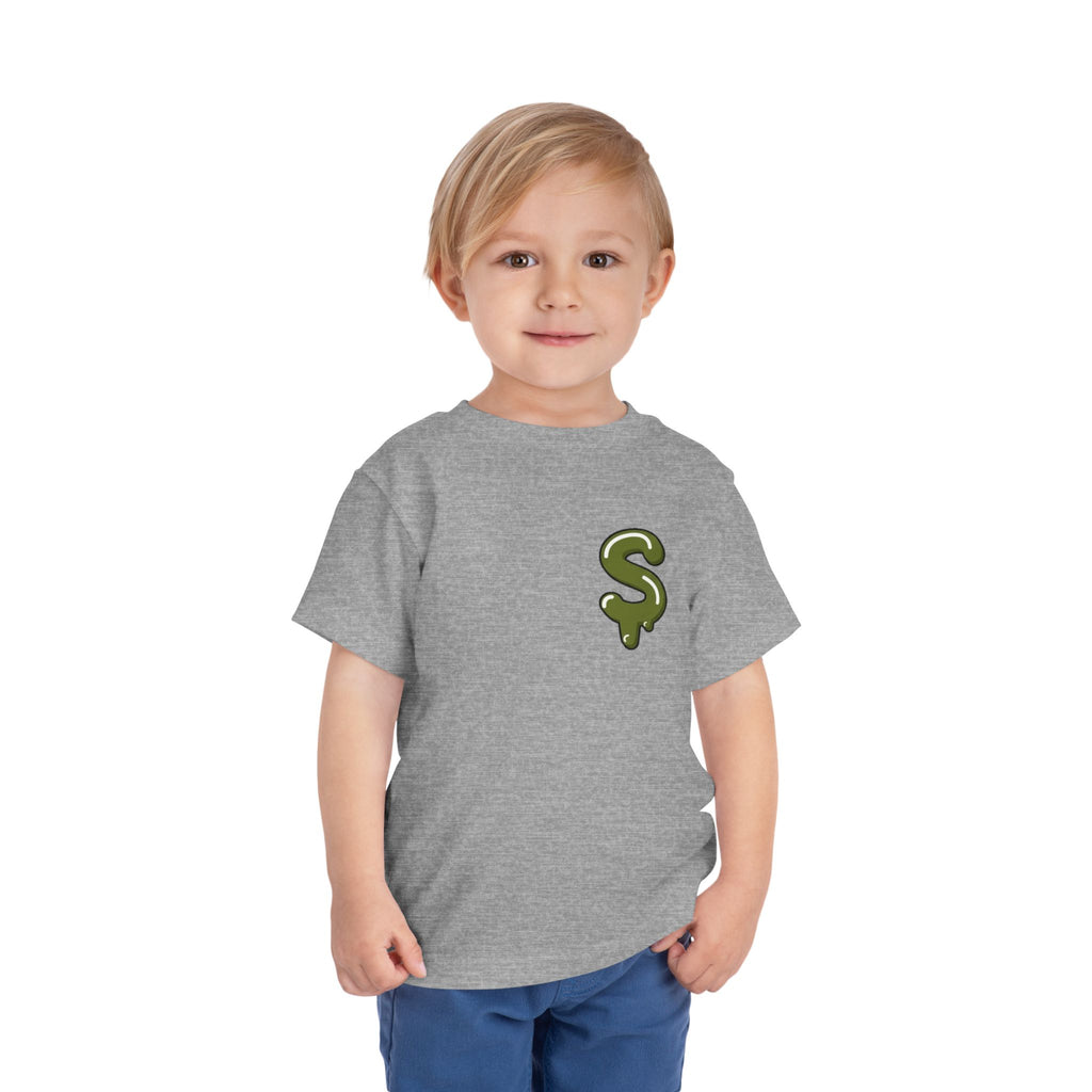 The Slime Shop Toddler Tee — Charcoal / Army Green Slime Sircle