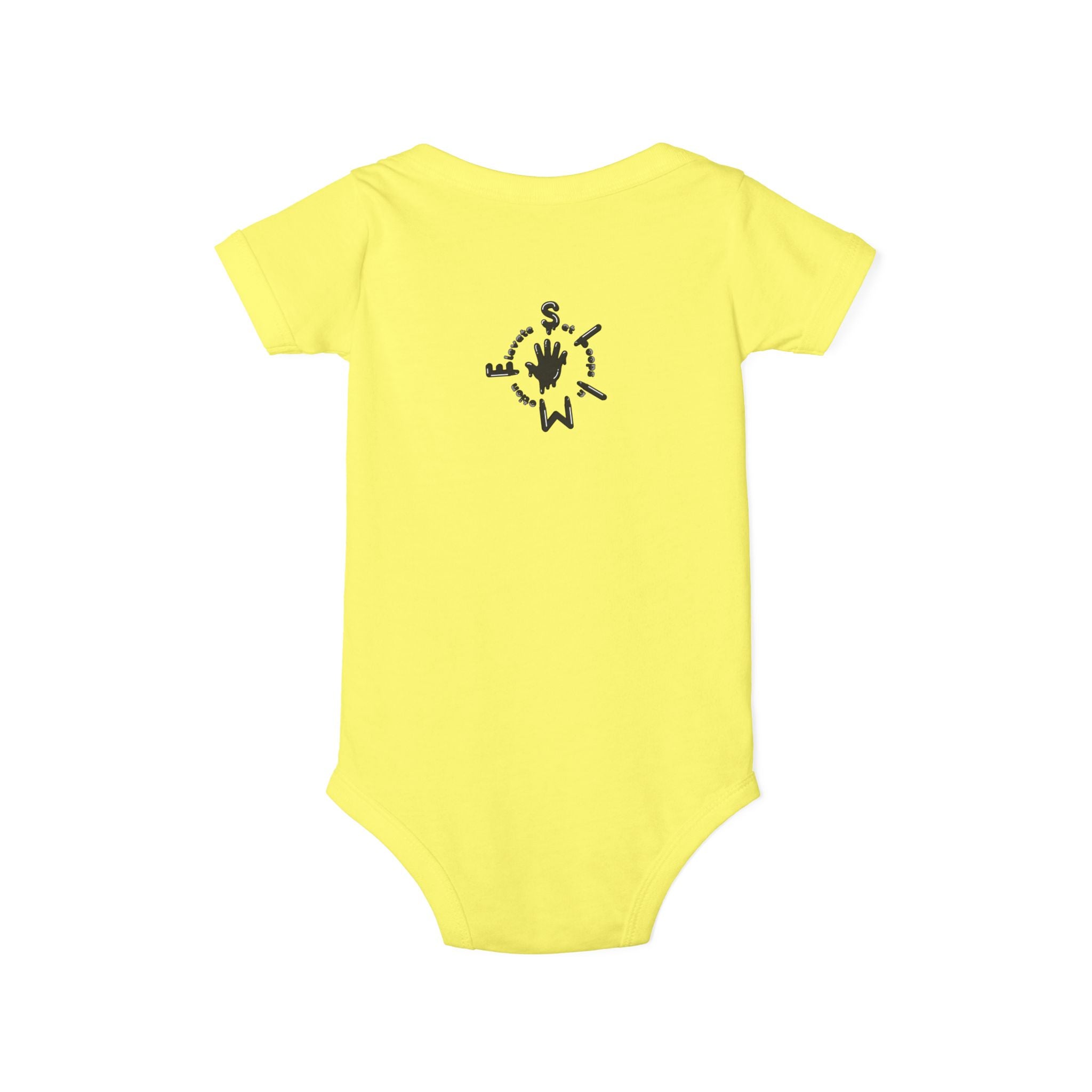 The Slime Shop Infant Jersey One Piece — Heather Grey / Black Slime Sircle