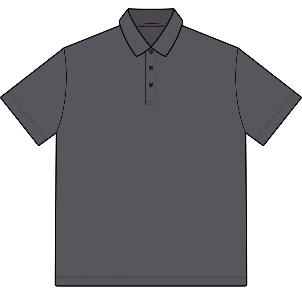 The Slime Shop Pique Polo — White / Black Slime In 5