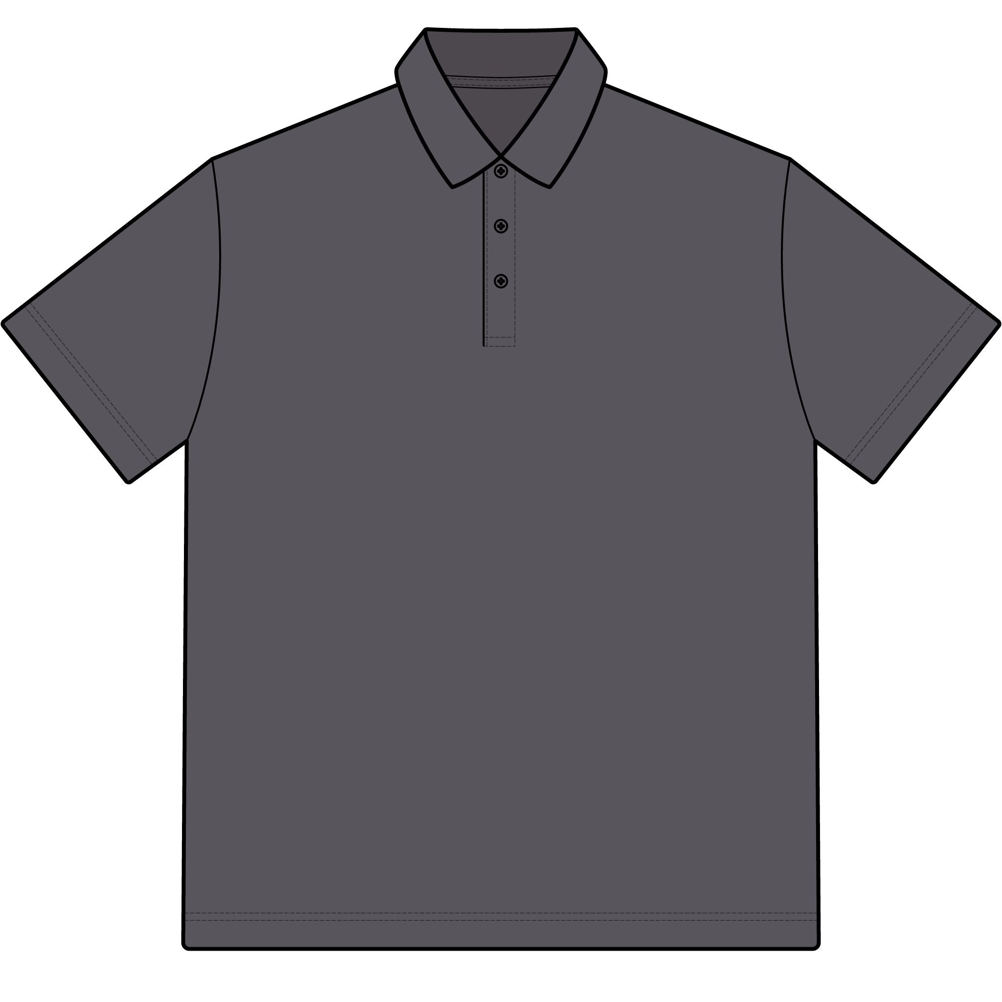 The Slime Shop Pique Polo — White / Black Slime In 5