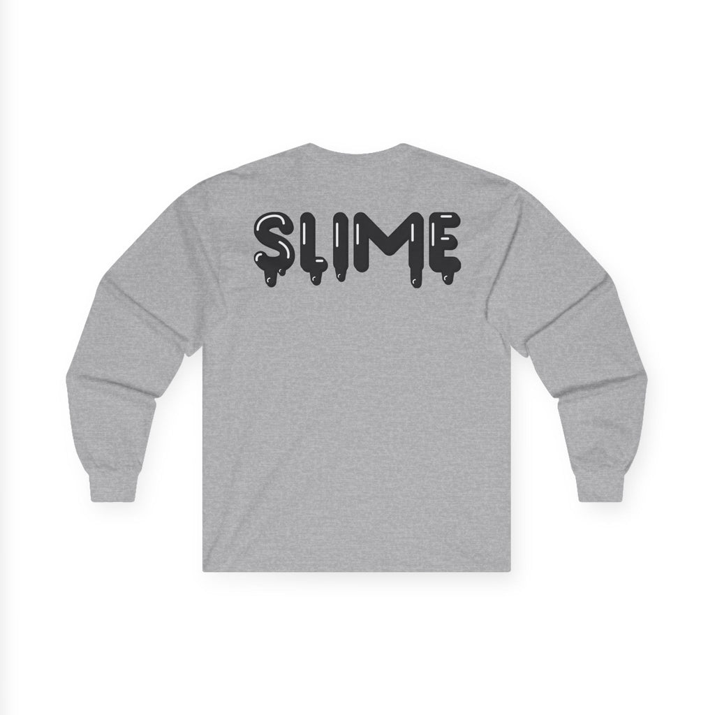 The Slime Shop Ultra Cotton Long-Sleeve — White / Black Slime $