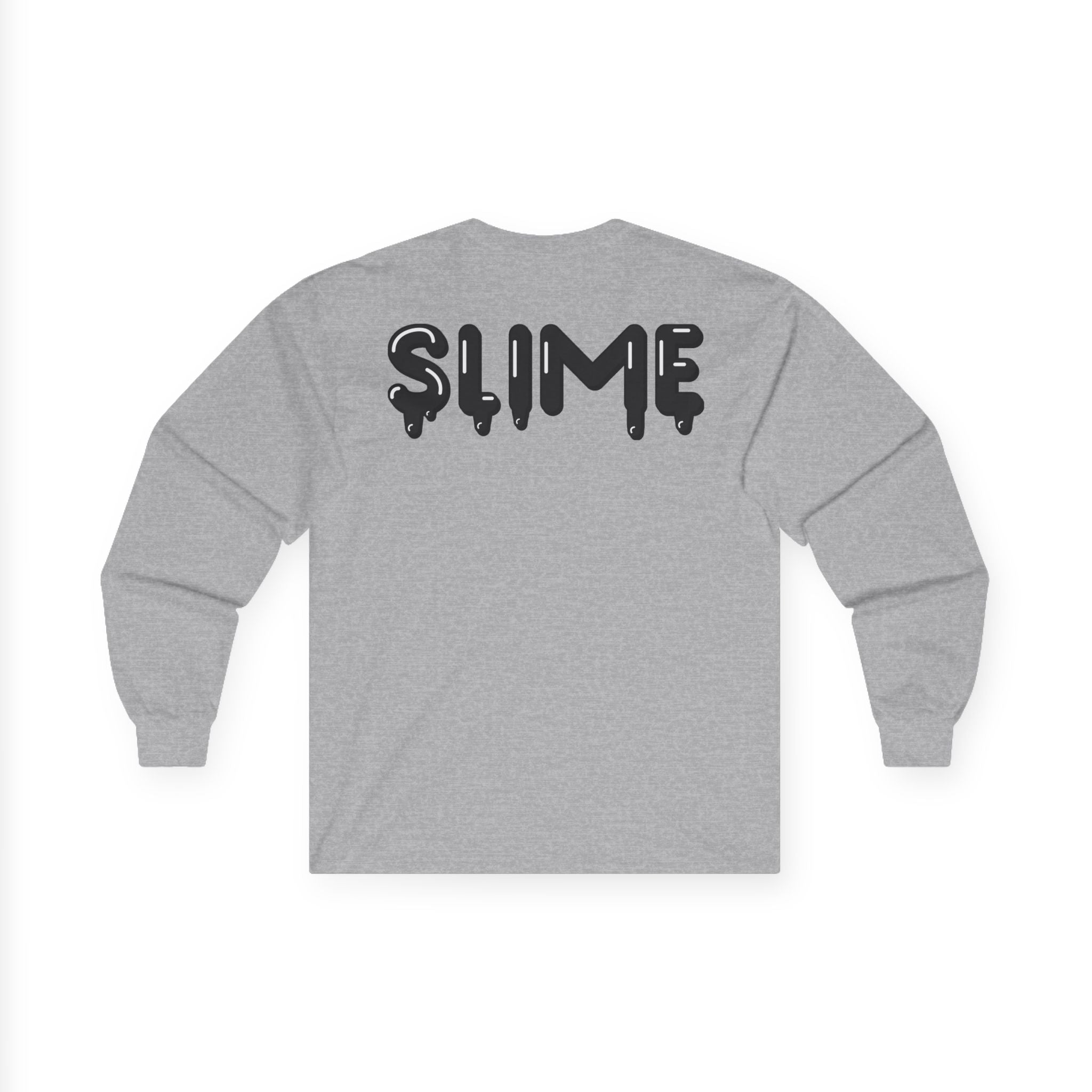 The Slime Shop Ultra Cotton Long-Sleeve — White / Black Slime $