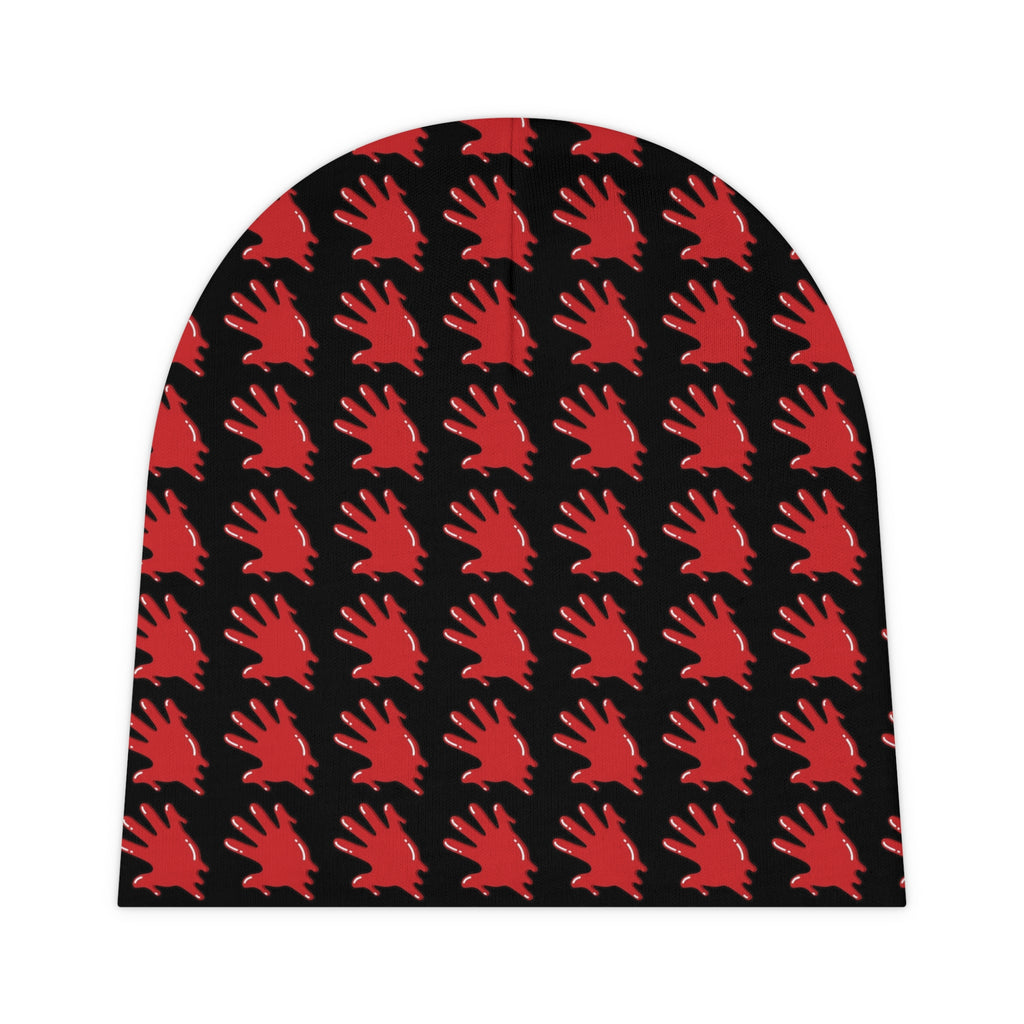 The Slime Shop Baby Beanie — Black / Red Slime In 5