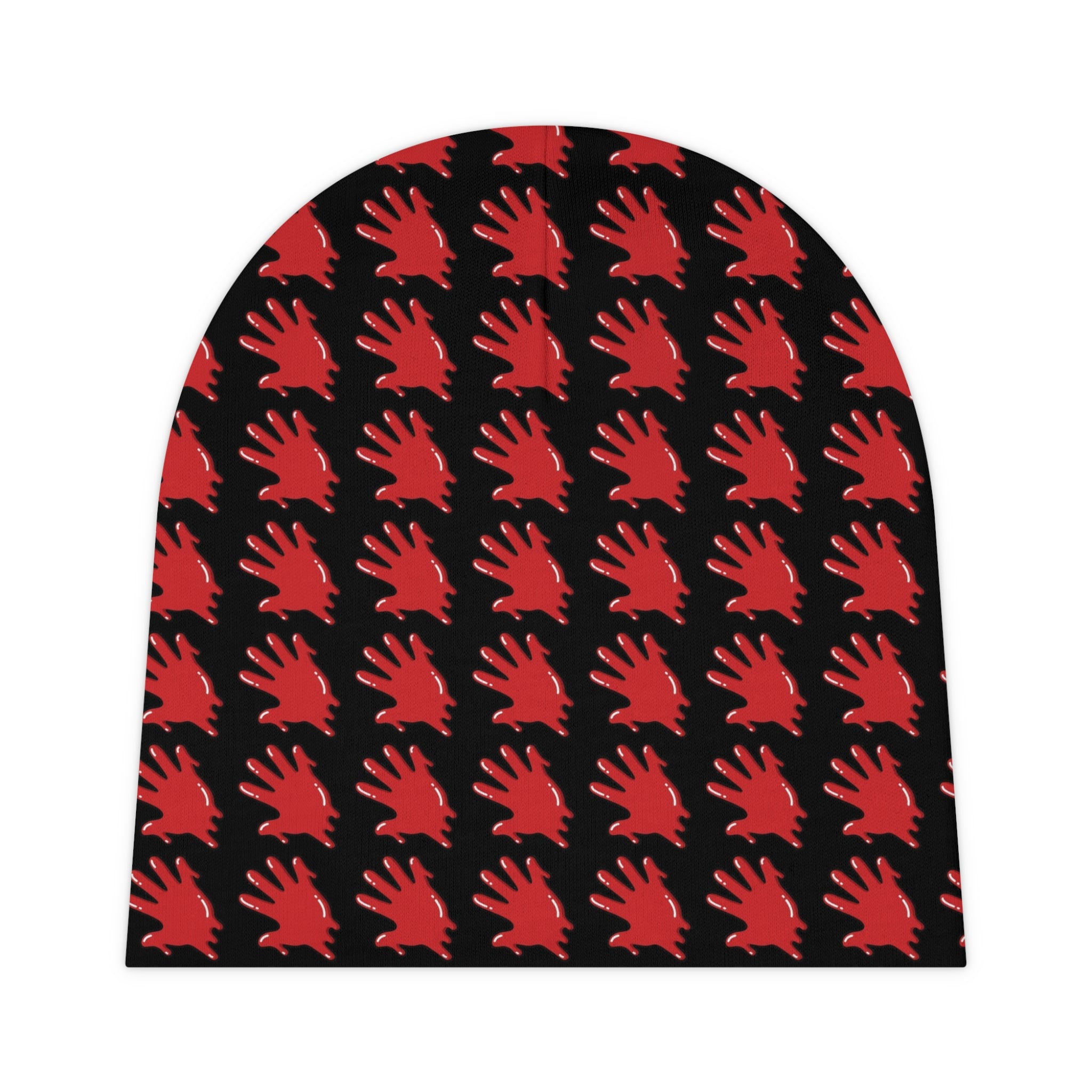 The Slime Shop Baby Beanie — Black / Red Slime In 5