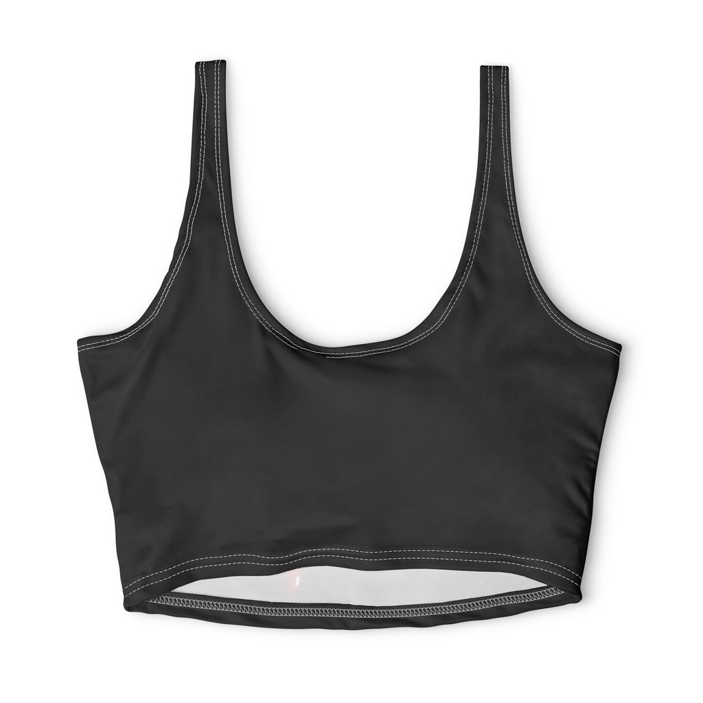 The Slime Shop Polyester Sports Bra — Black / Red Slime In 5