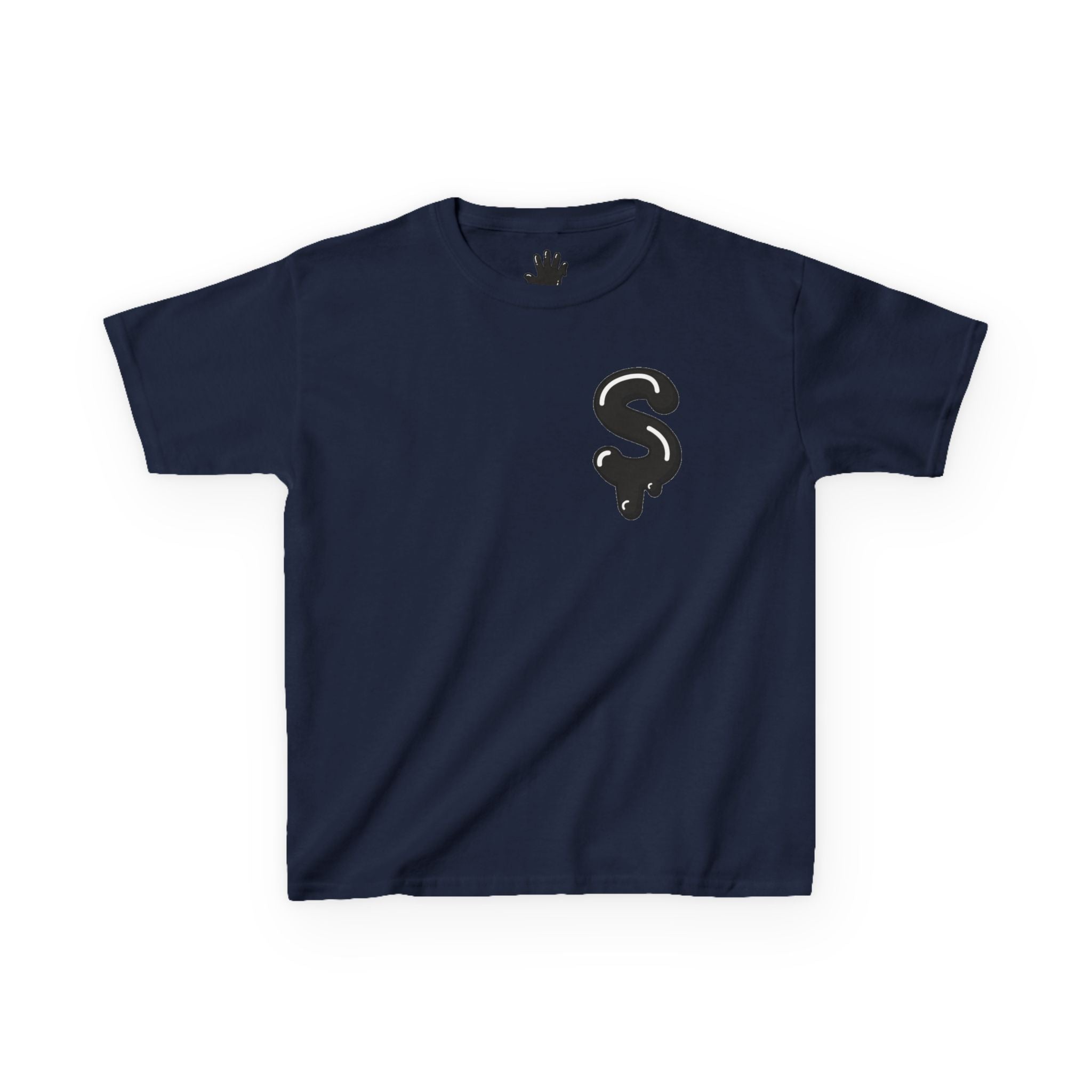 The Slime Shop Kids Tee — Grey / Black Slime Sircle