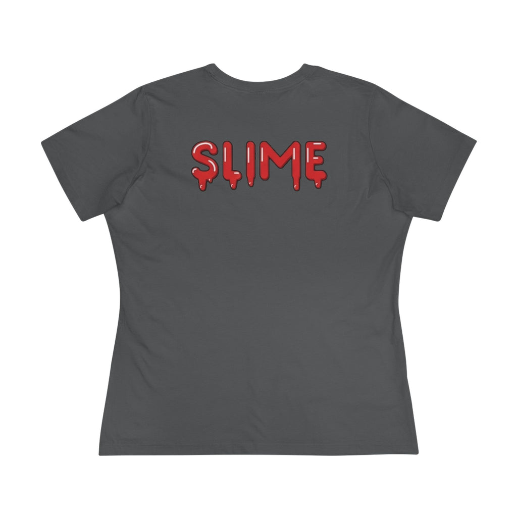 The Slime Shop Women's Tee — White / Red Slime-$