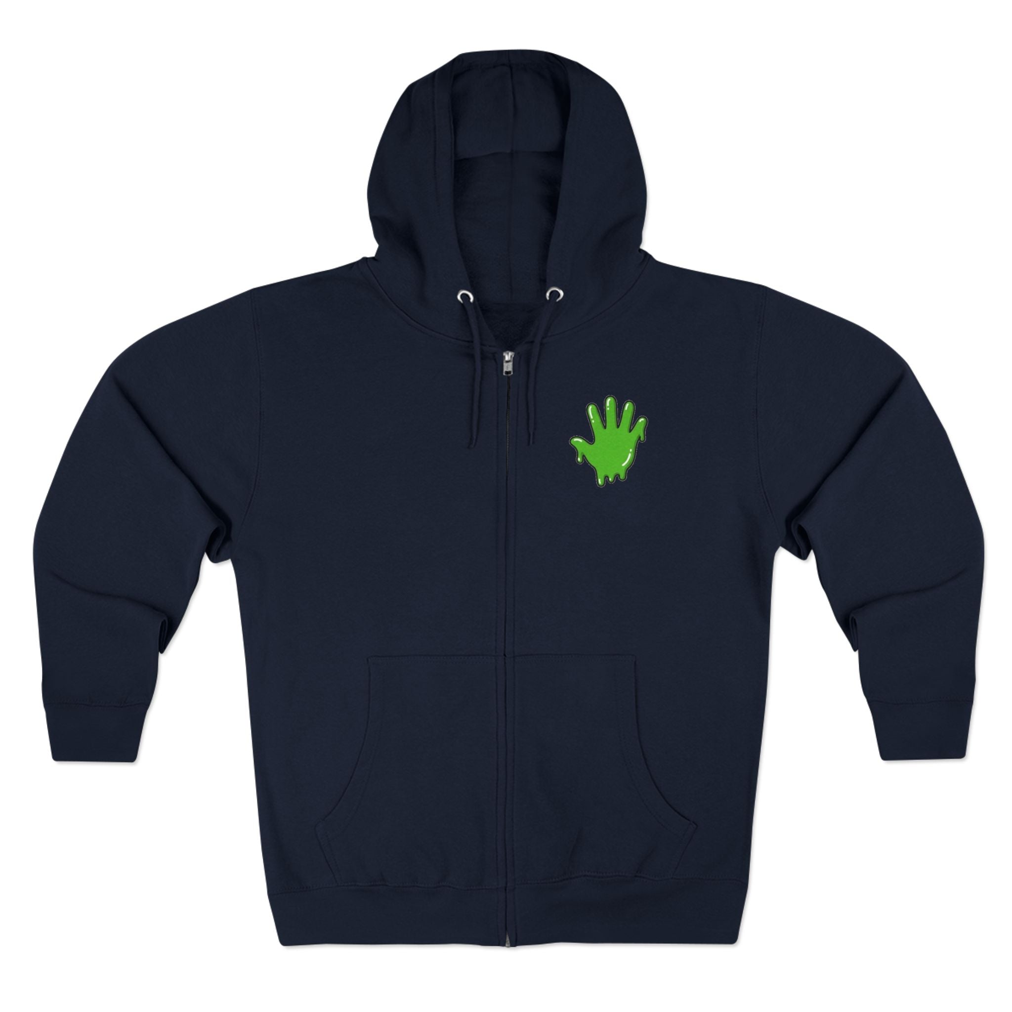 The Slime Shop Zip Hoodie — Heather / Green Slime In 5