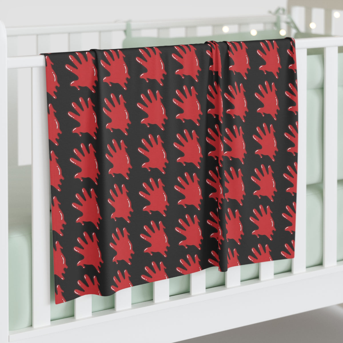 Black/Red Si5 Baby Swaddle Blanket