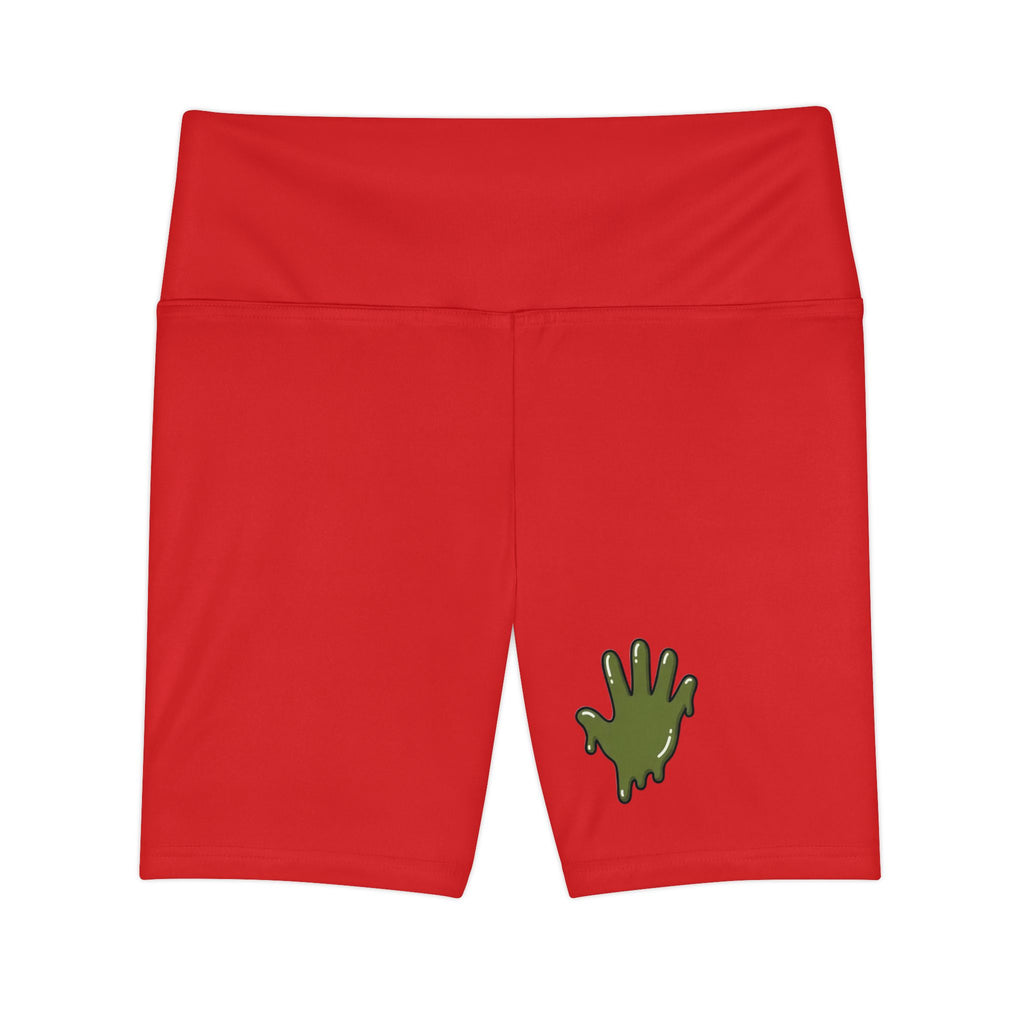 Women's Red/AS Slime In 5 Workout Shorts