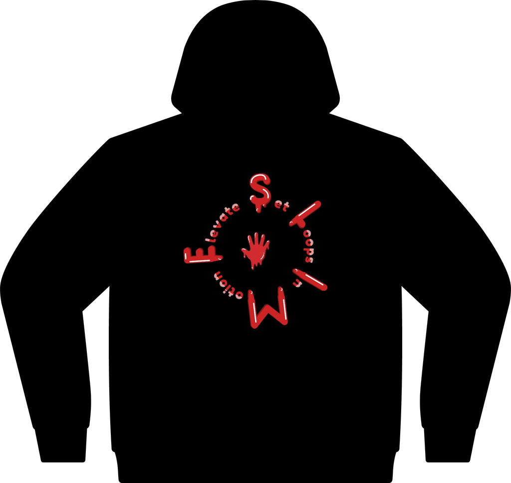 The Slime Shop Unisex ReFlex Fleece Hoodie Sweatshirt — Black / Green Slimeman Gzzz