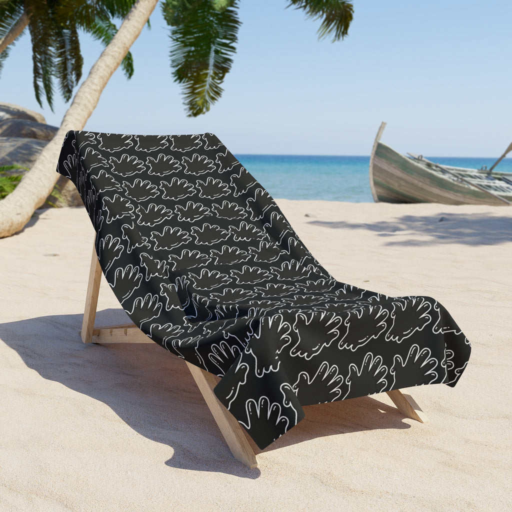 Black/Si5 Beach Towel