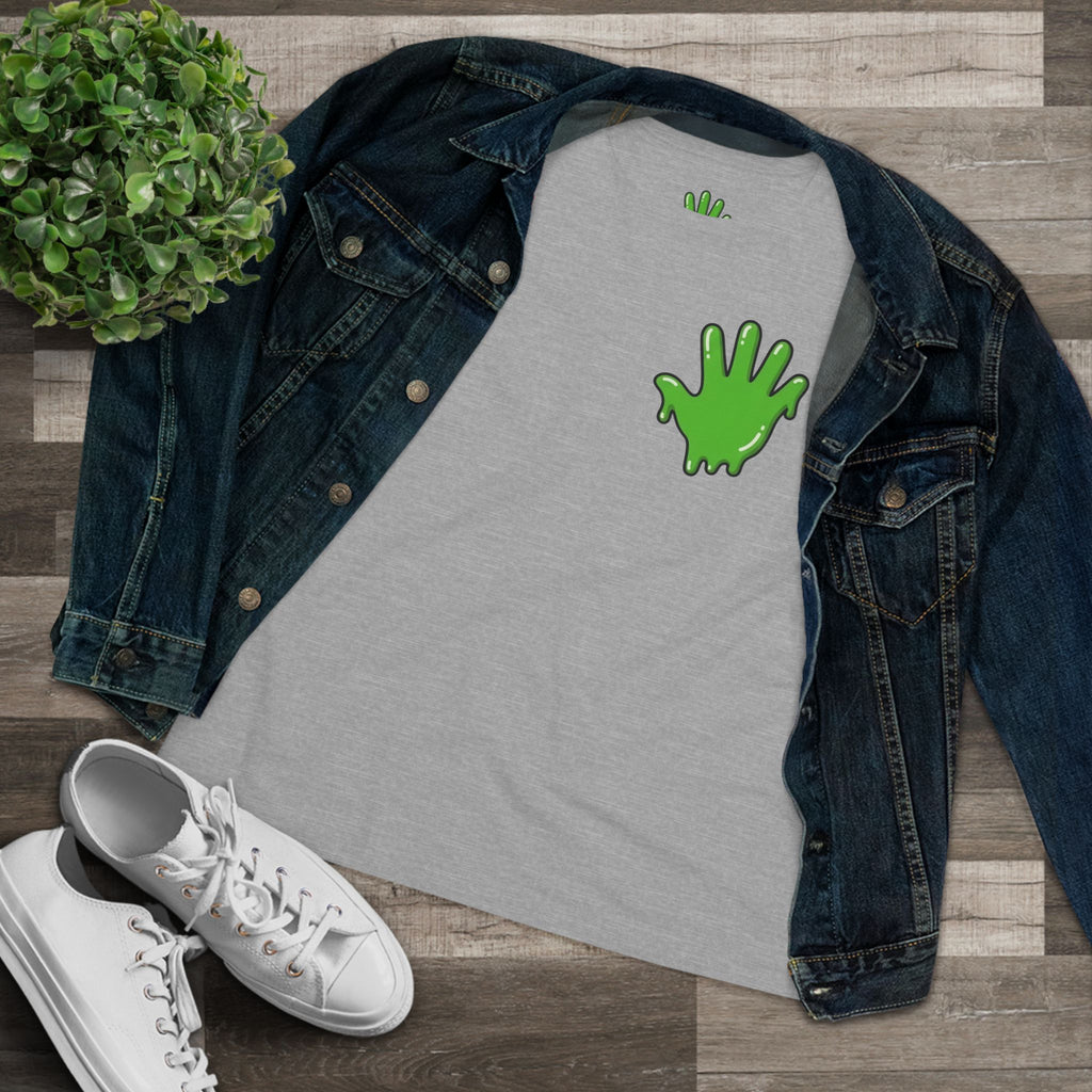 The Slime Shop Women's Tee — White / Green Slime In 5