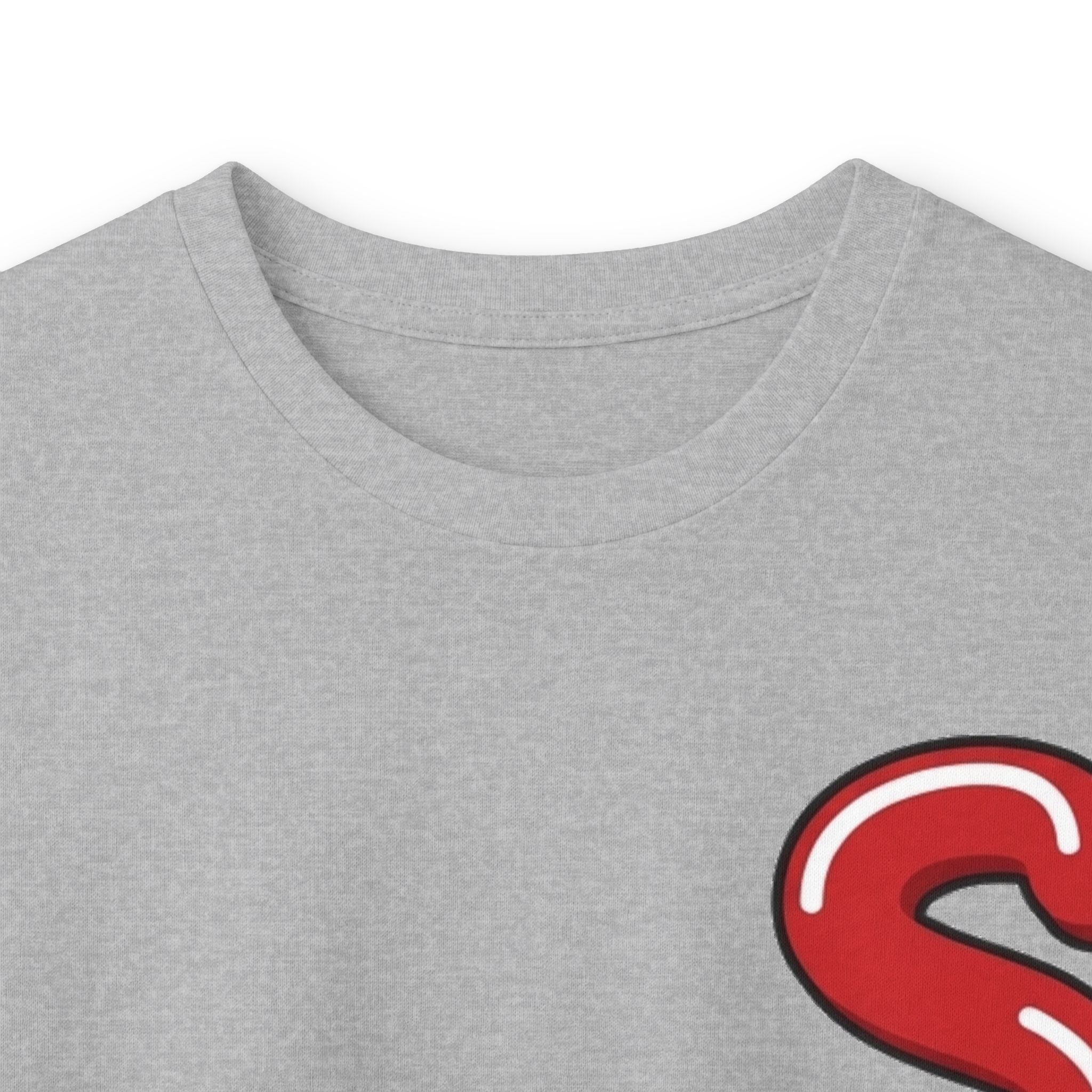 The Slime Shop Ultra Cotton Long-Sleeve Tee — Royal Blue / Red Slime Sircle