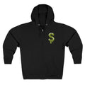 The Slime Shop Zip Hoodie — Heather / Olive Slime $