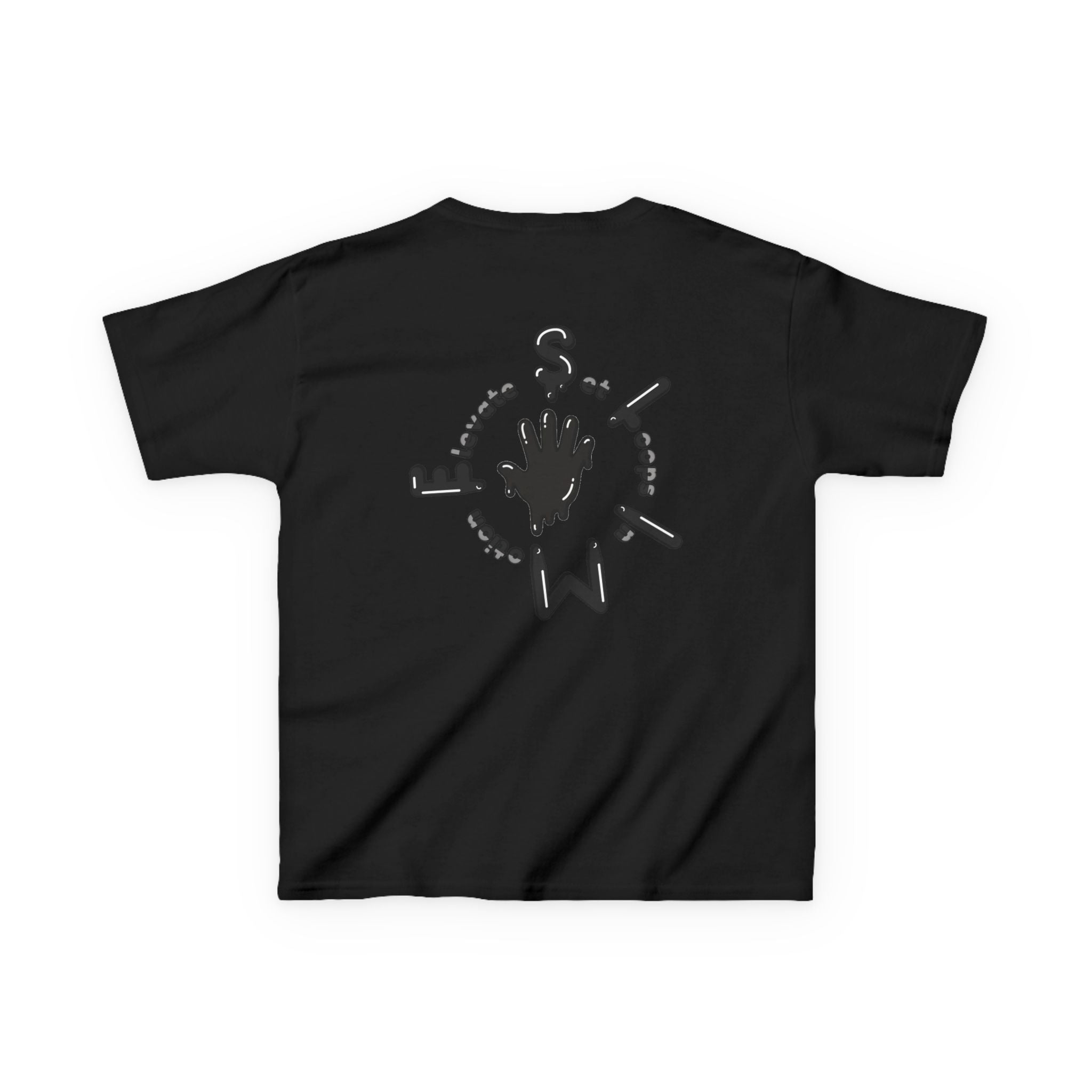 The Slime Shop Kids Tee — Grey / Black Slime Sircle