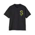 The Slime Shop Men's Oversized Tee — White / Olive Slime-$