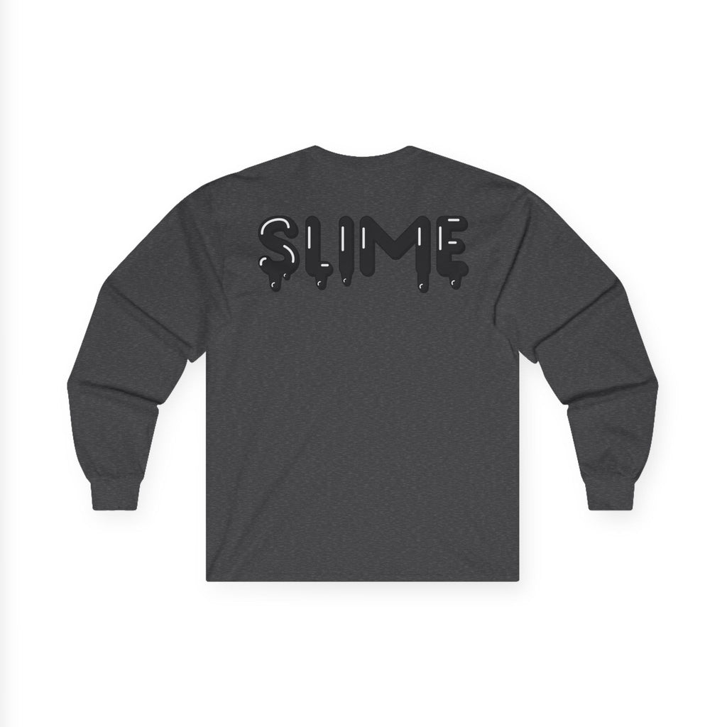 The Slime Shop Ultra Cotton Long-Sleeve — White / Black Slime In 5