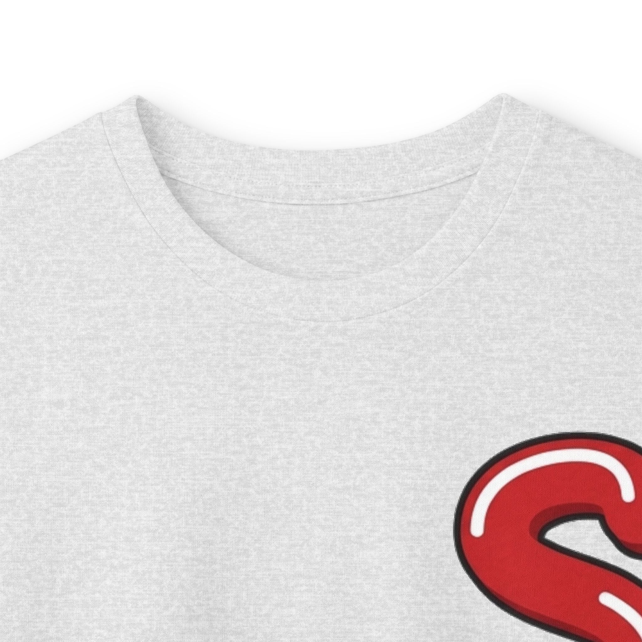 The Slime Shop Ultra Cotton Long-Sleeve Tee — Royal Blue / Red Slime Sircle