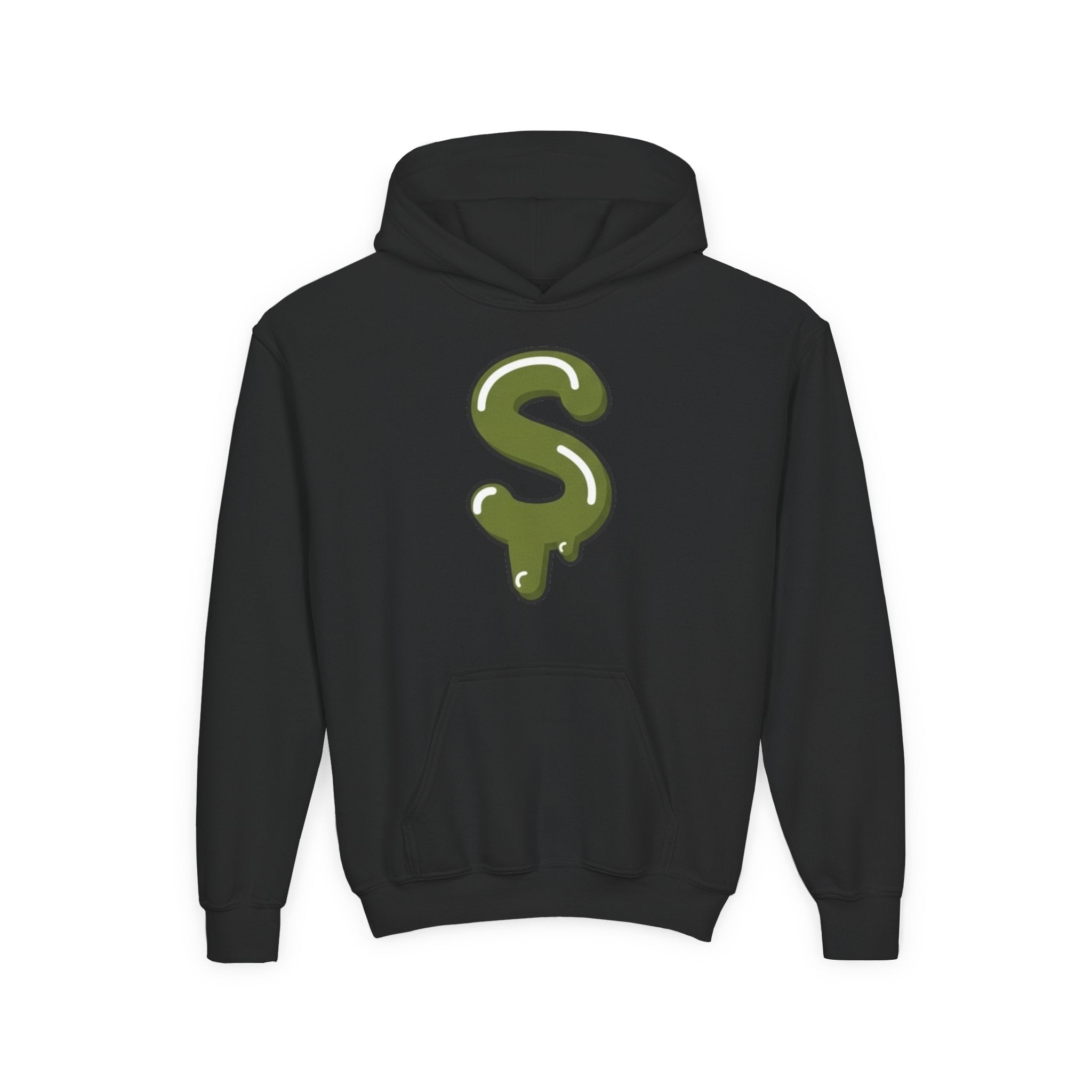 The Slime Shop Youth Hoodie — Red / Army Green Slime $