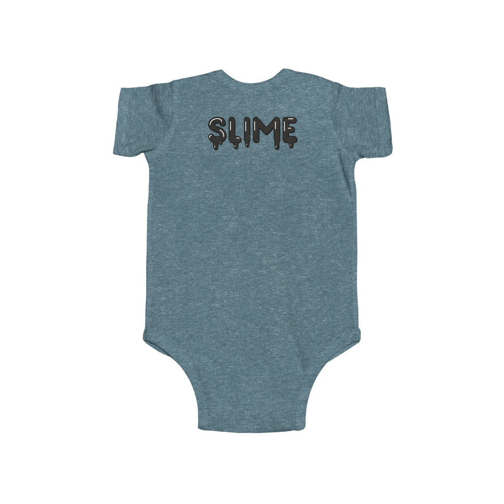The Slime Shop Infant Fine Jersey Bodysuit — Royal Blue / Black Slime In 5