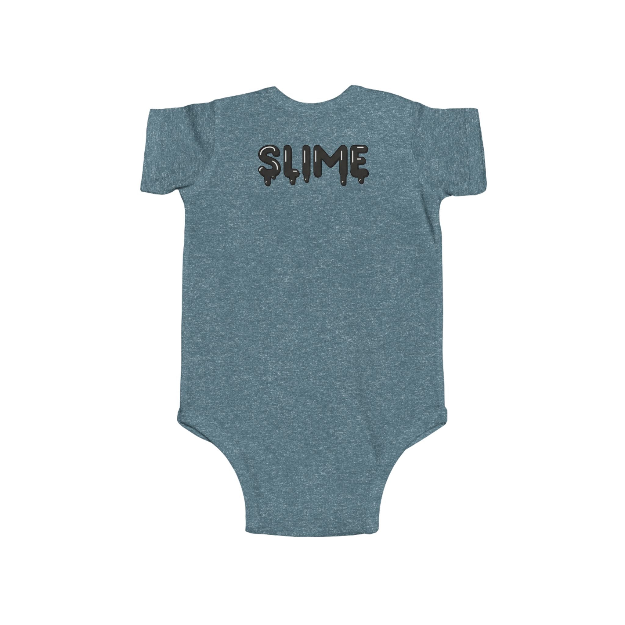 The Slime Shop Infant Fine Jersey Bodysuit — Royal Blue / Black Slime In 5