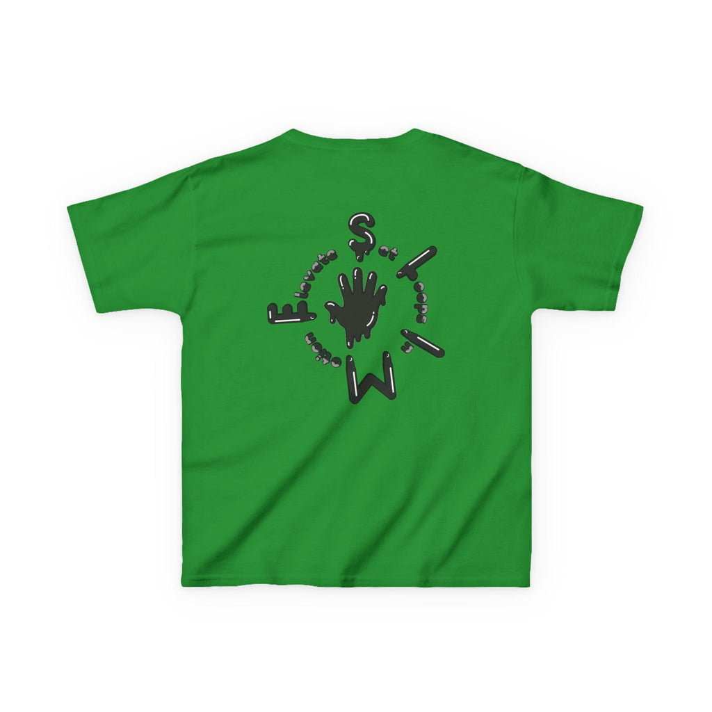 The Slime Shop Kids Tee — Grey / Black Slime Sircle