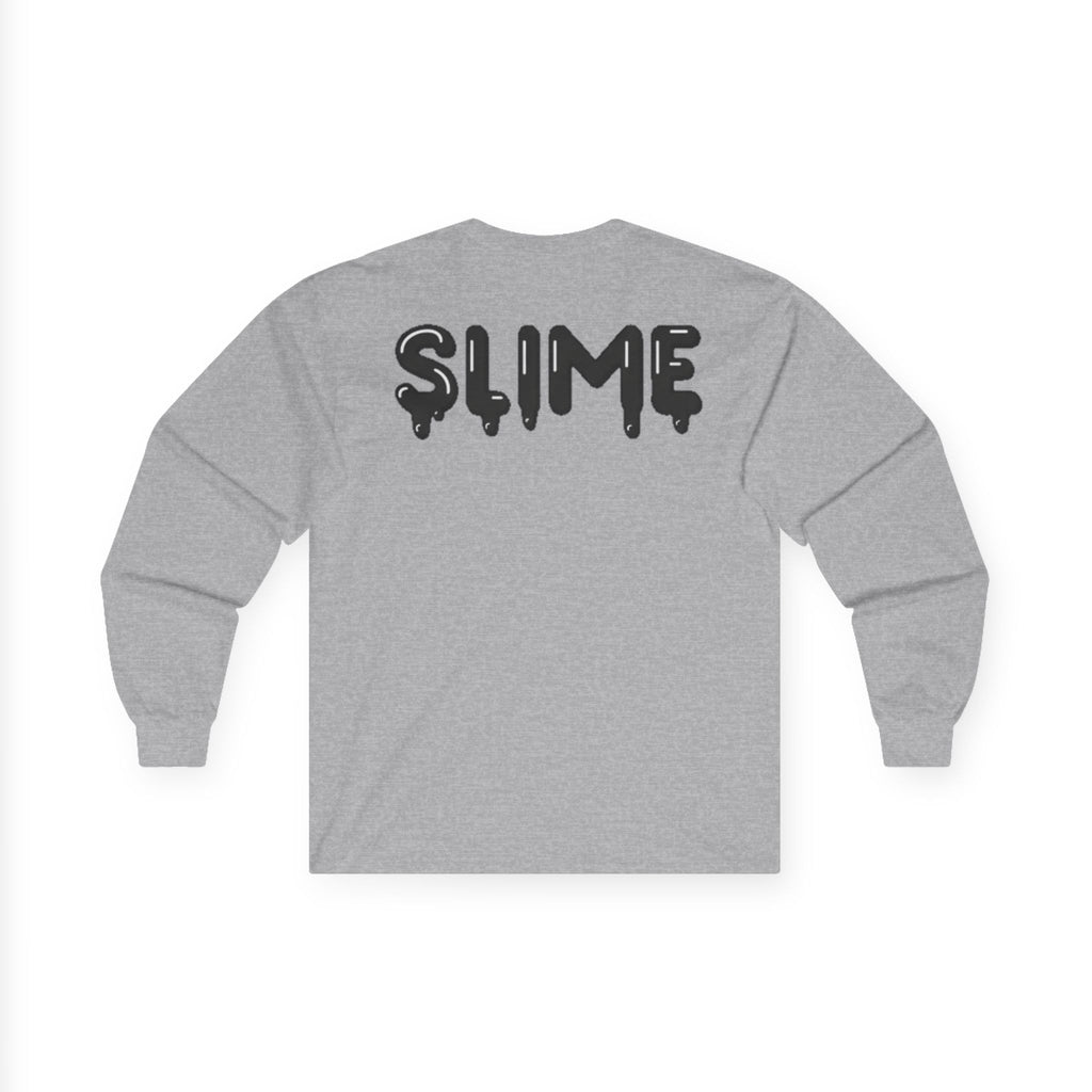 The Slime Shop Ultra Cotton Long-Sleeve — White / Black Slime-$