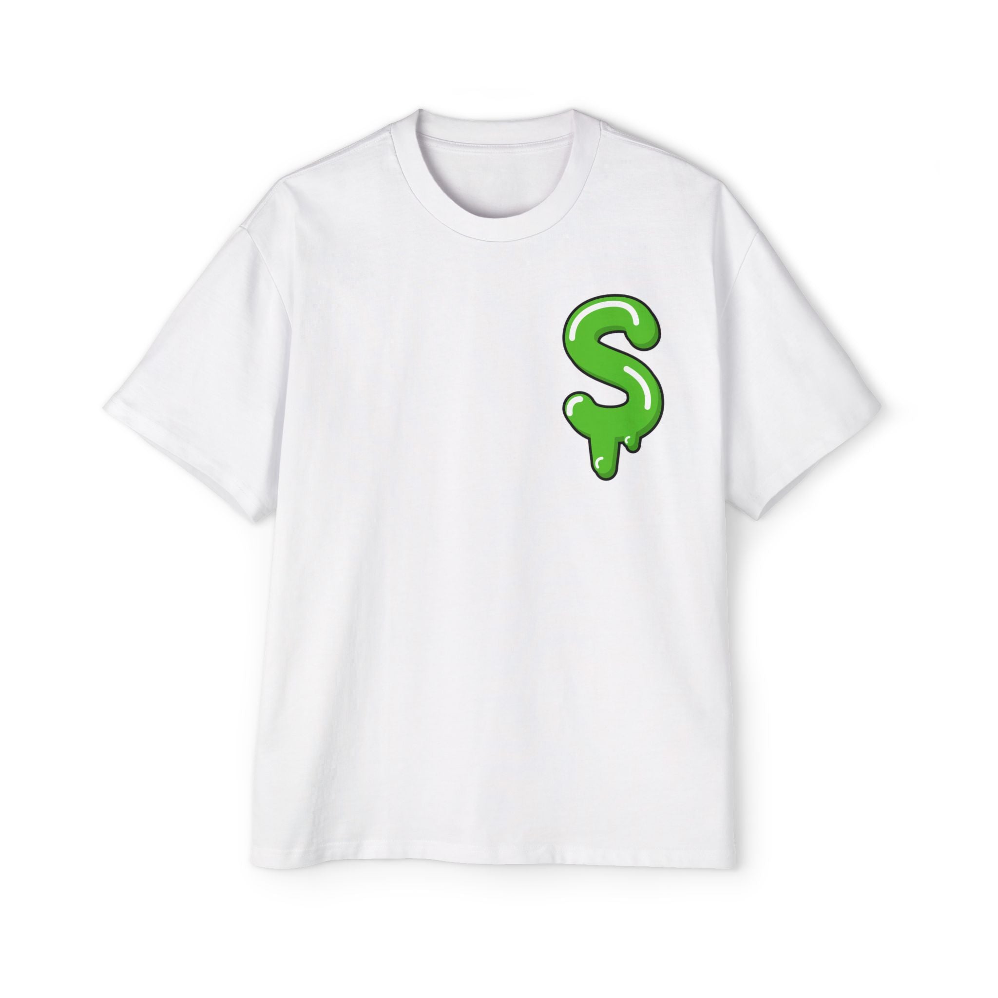 The Slime Shop Heavy Oversized Tee — Black / Green Slime Sircle