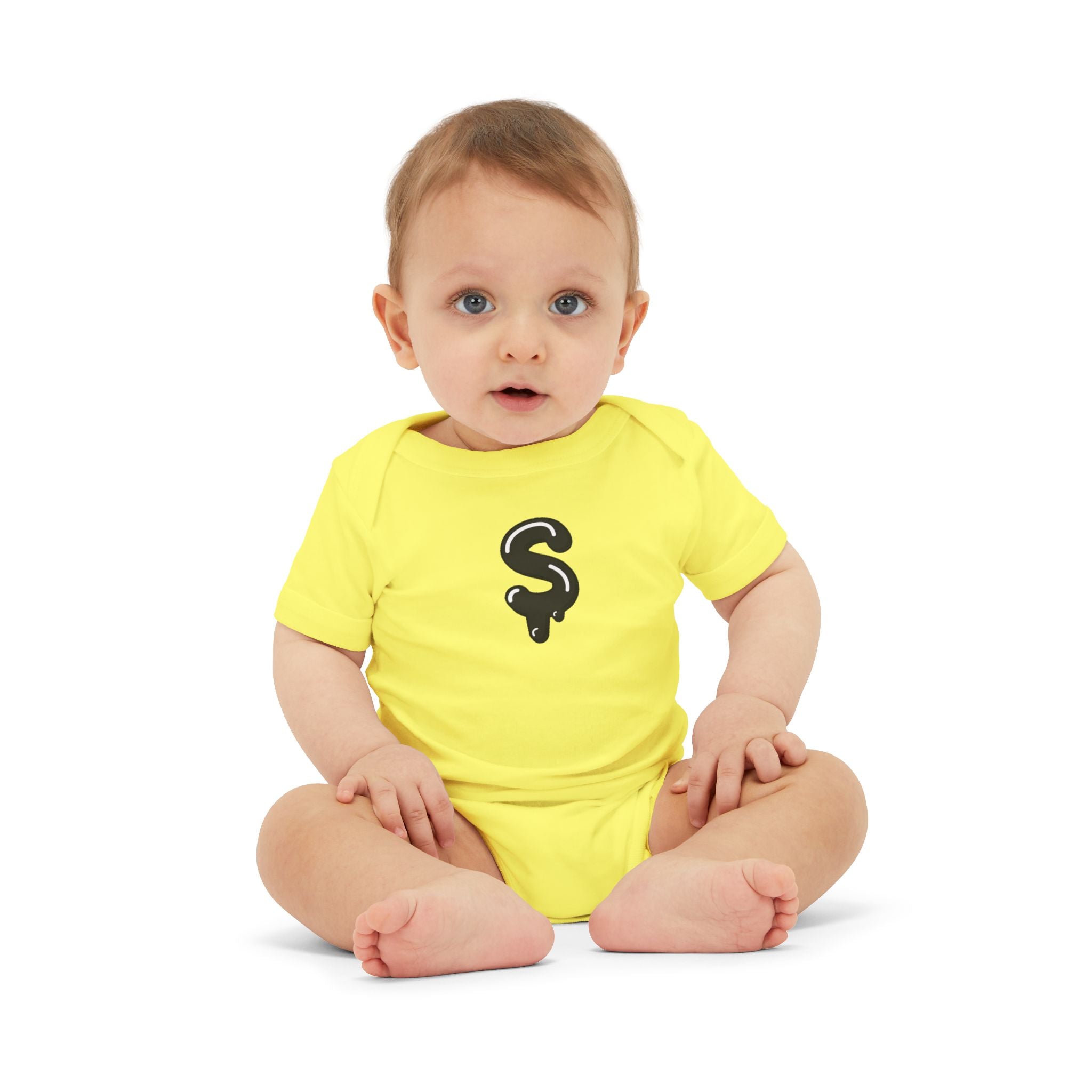 The Slime Shop Infant Jersey One Piece — Heather Grey / Black Slime Sircle