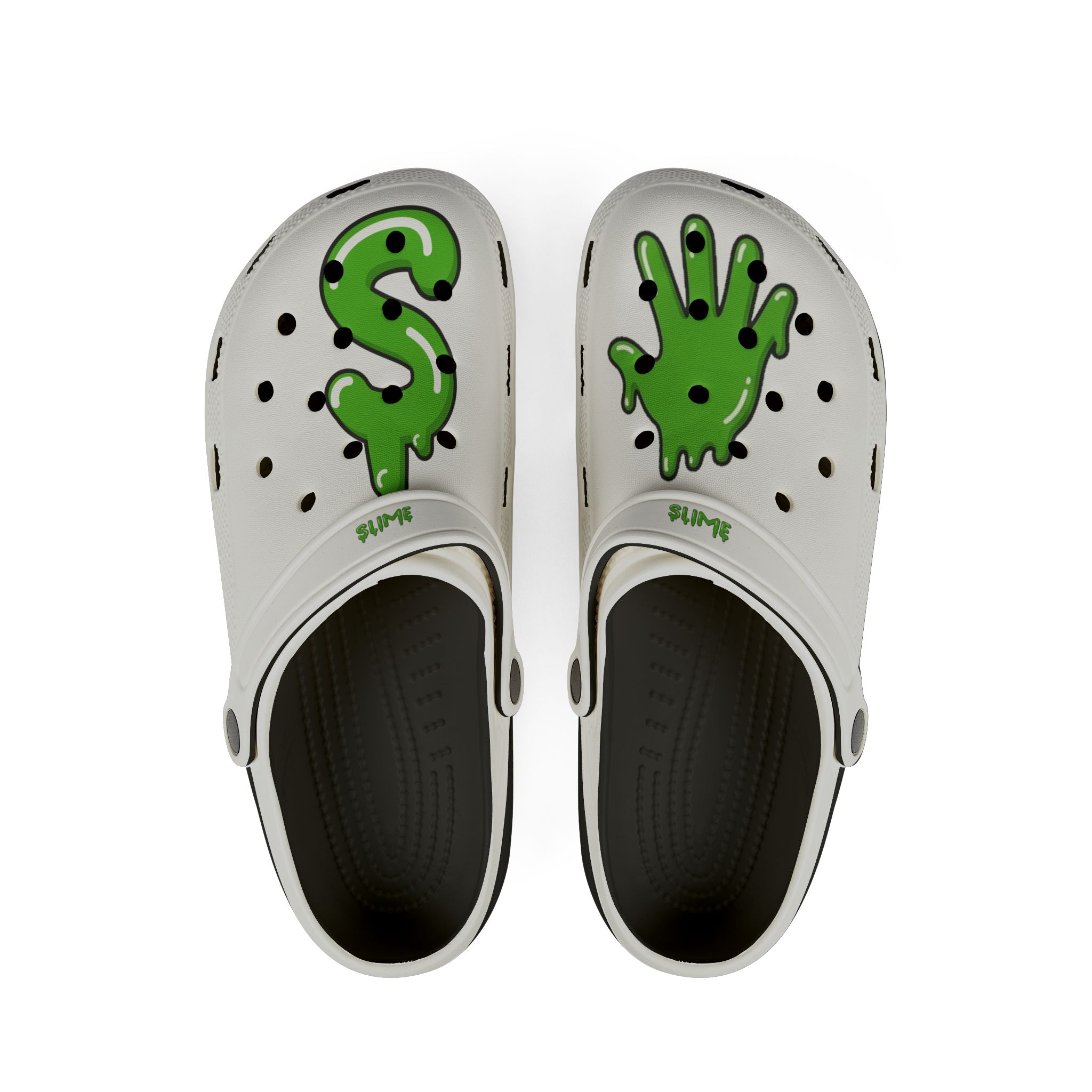 The Slime Shop Foam Clogs — Green / Slime Drip