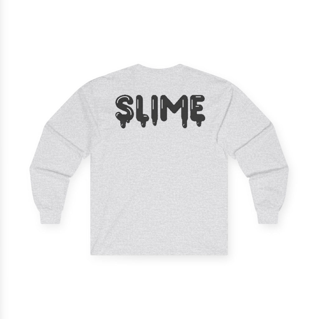The Slime Shop Ultra Cotton Long-Sleeve — White / Black Slime-$