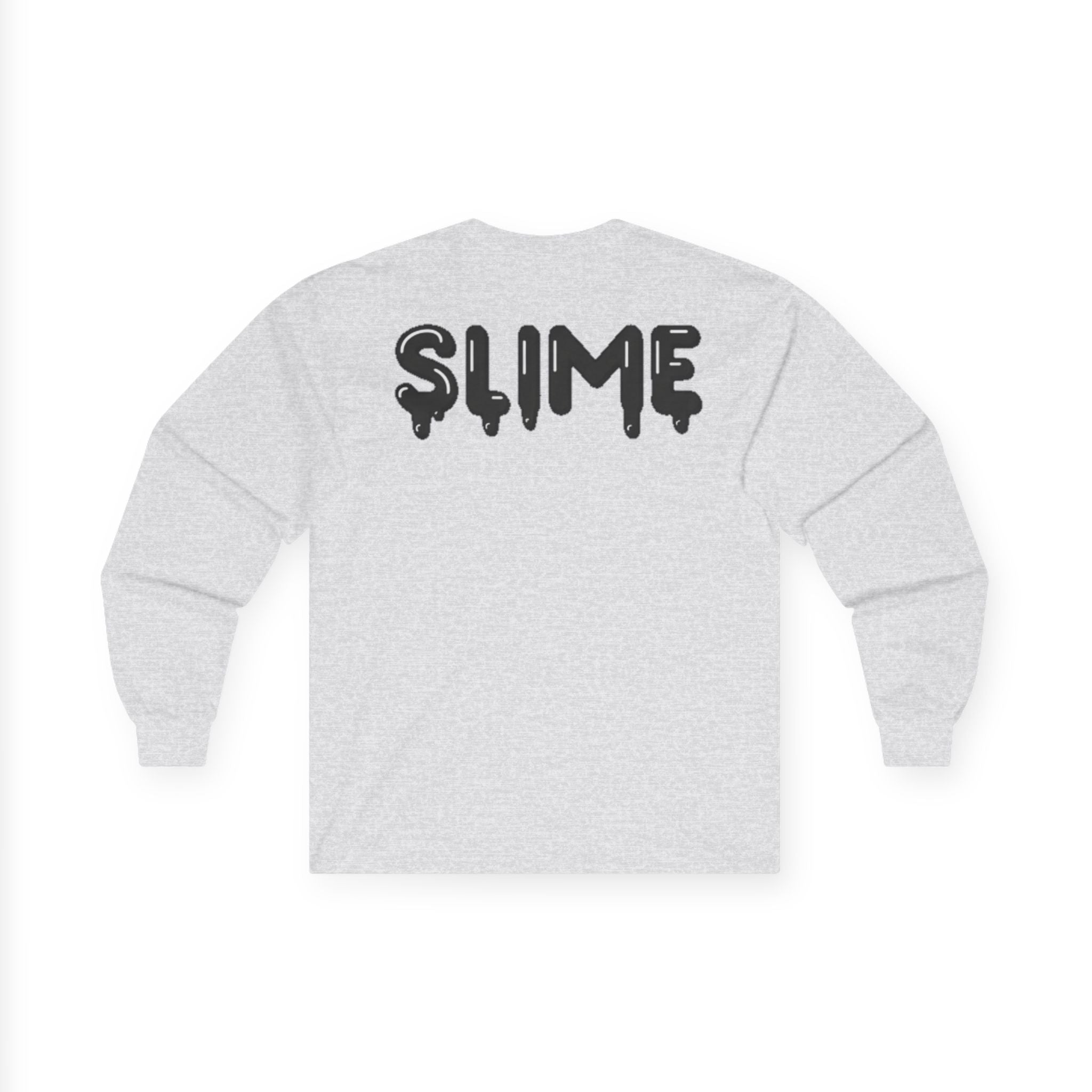 The Slime Shop Ultra Cotton Long-Sleeve — White / Black Slime-$