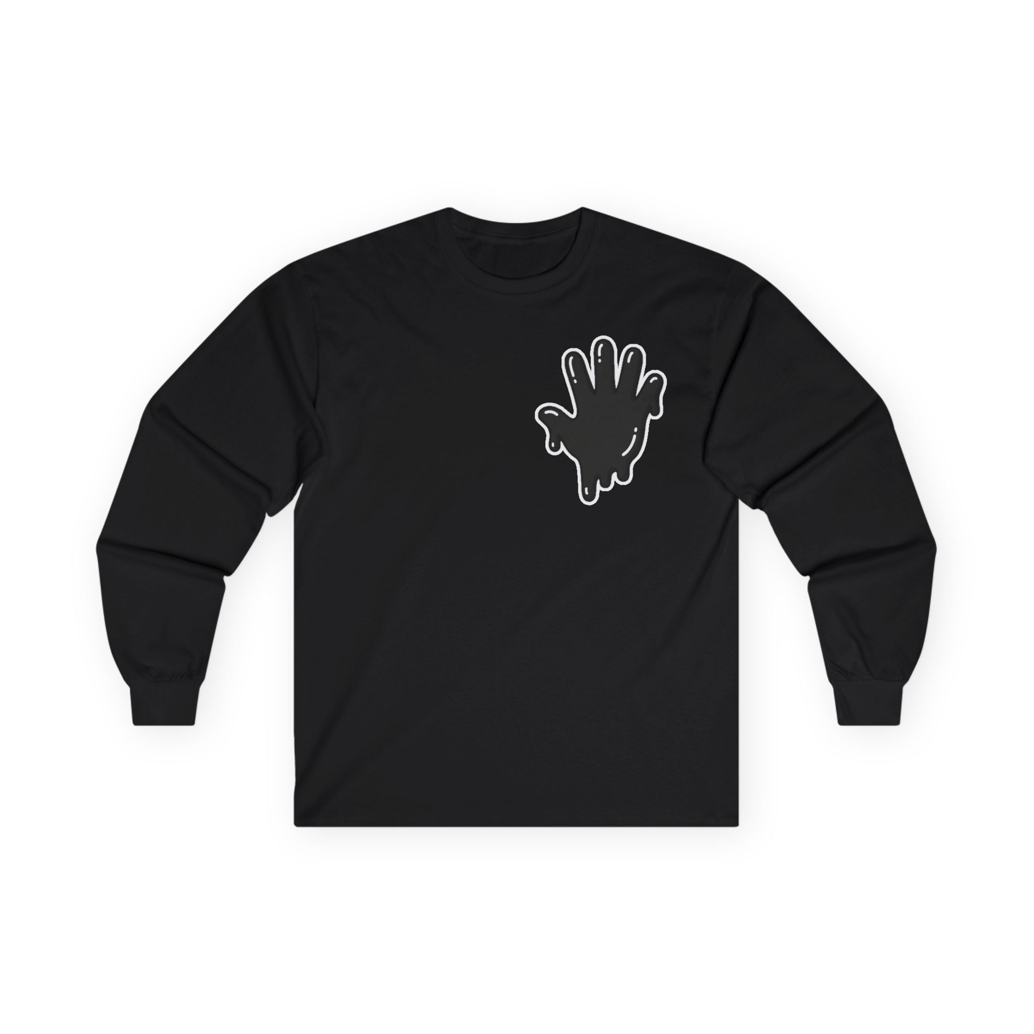 The Slime Shop Ultra Cotton Long-Sleeve — White / Black Slime In 5