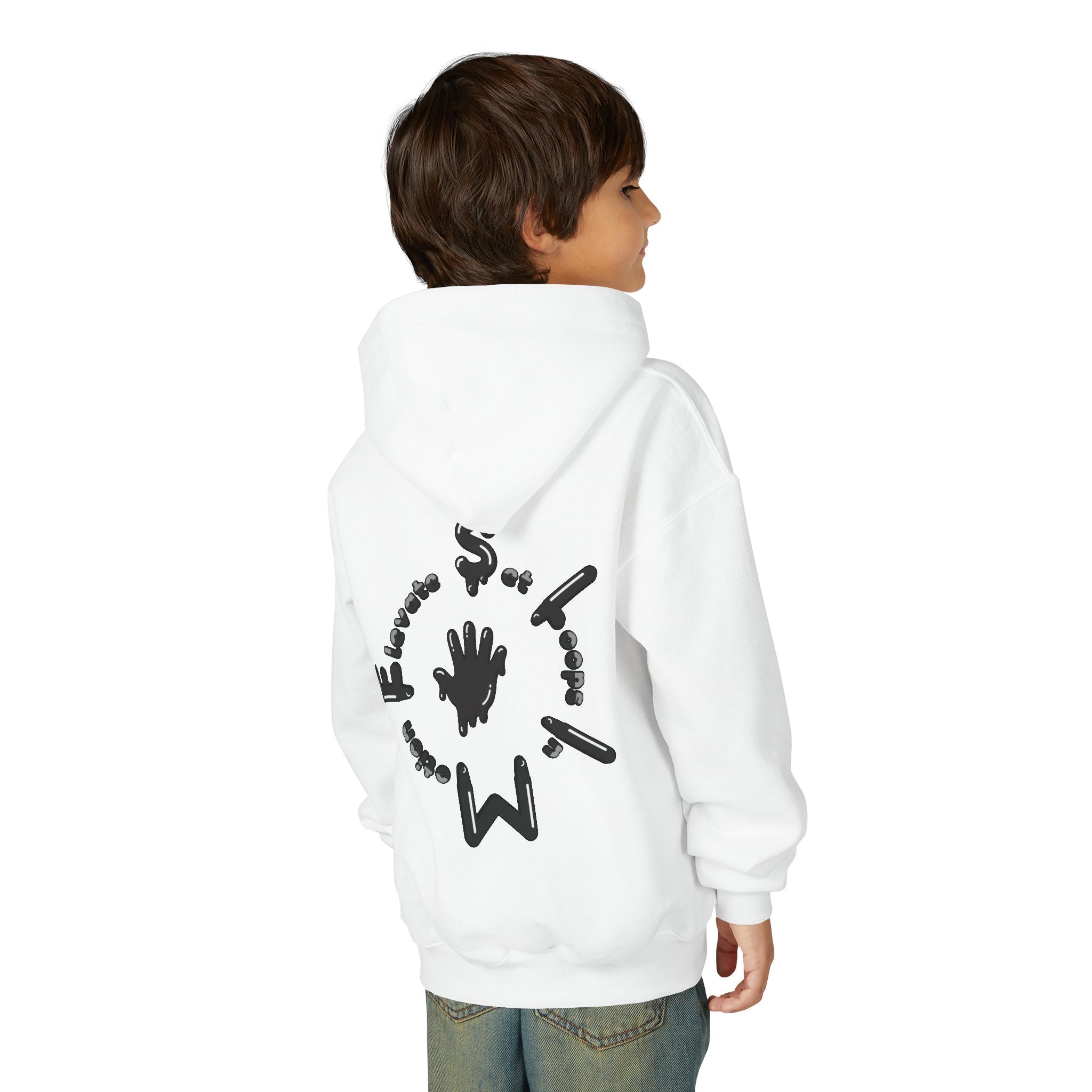 The Slime Shop Youth Hoodie — Royal Blue / Black Slime $