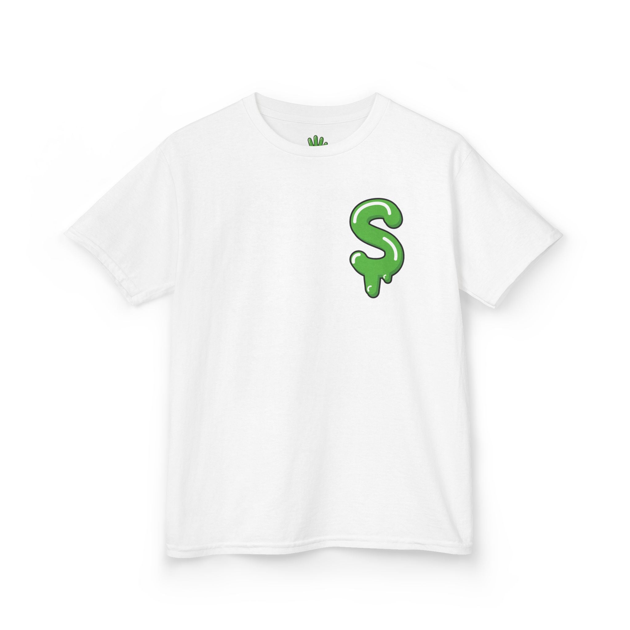 The Slime Shop Kids Tee — Royal Blue / Green Slime Sircle
