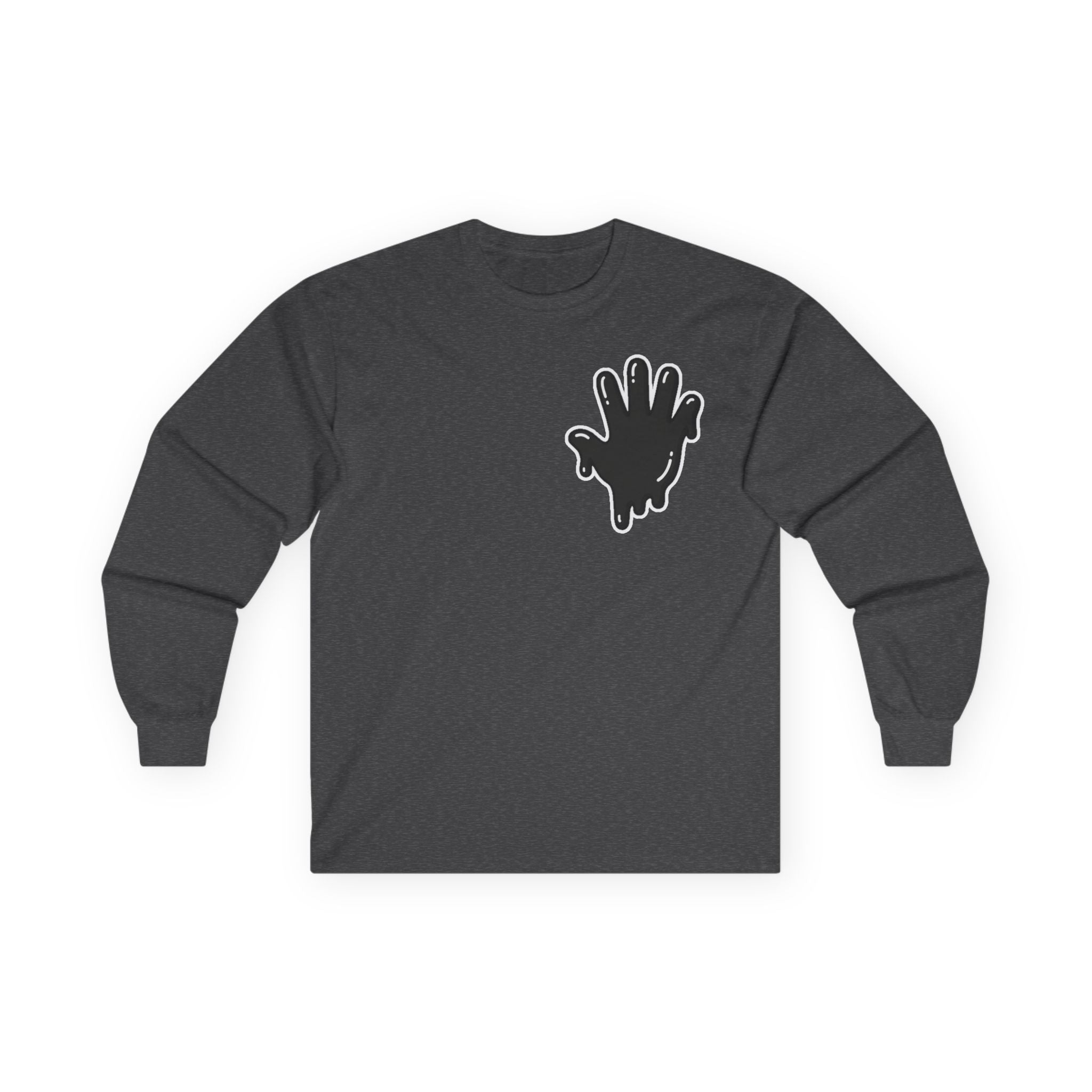 The Slime Shop Ultra Cotton Long-Sleeve — White / Black Slime In 5