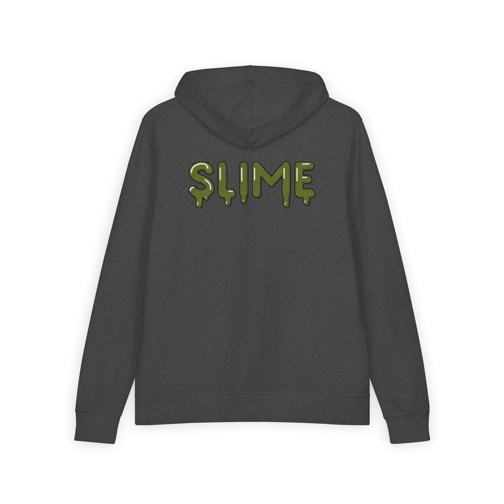 The Slime Shop Full-Zip Hoodie — Black / Red Slime-$