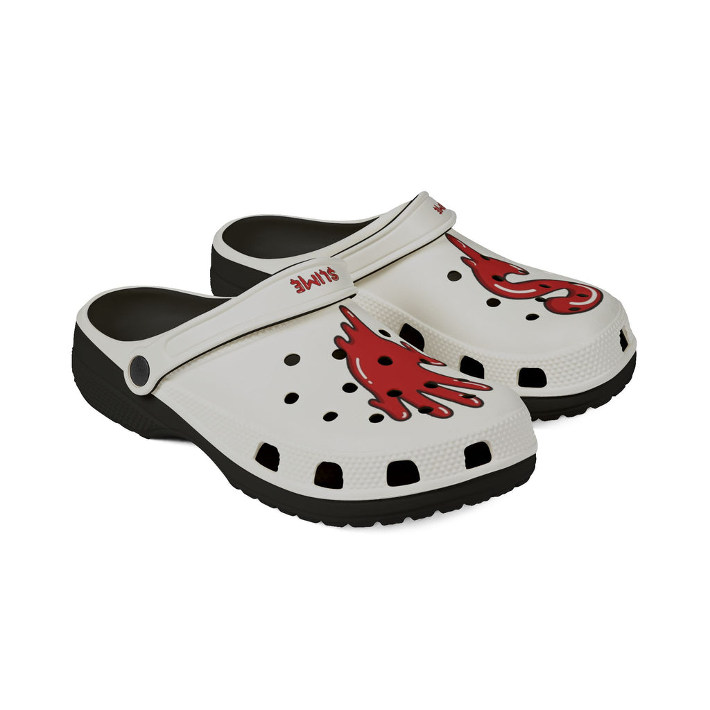 The Slime Shop Foam Clogs — Red / Slime Drip